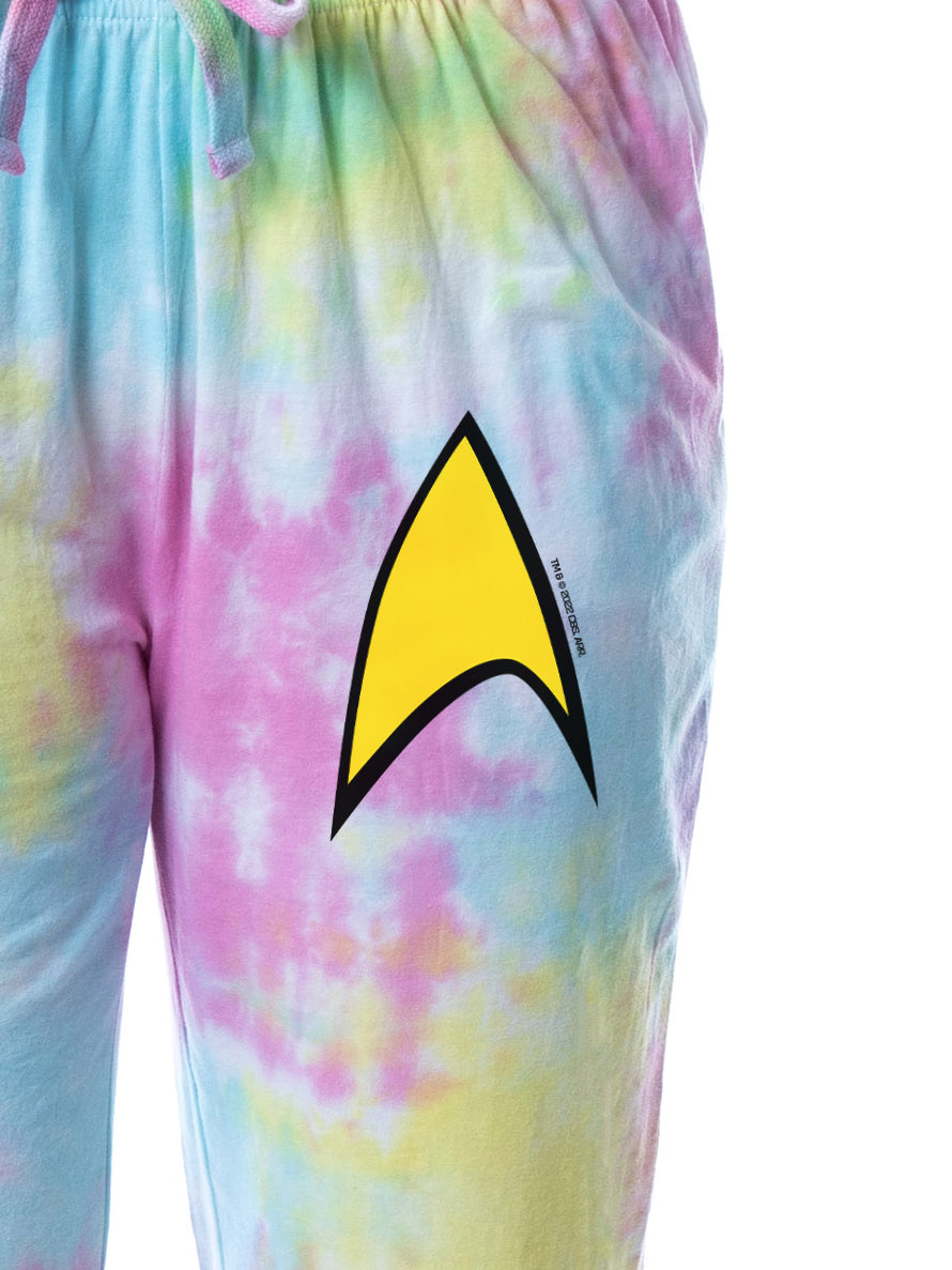 Star Trek Womens' Starfleet Icon Symbol Sleep Jogger Pajama Pants