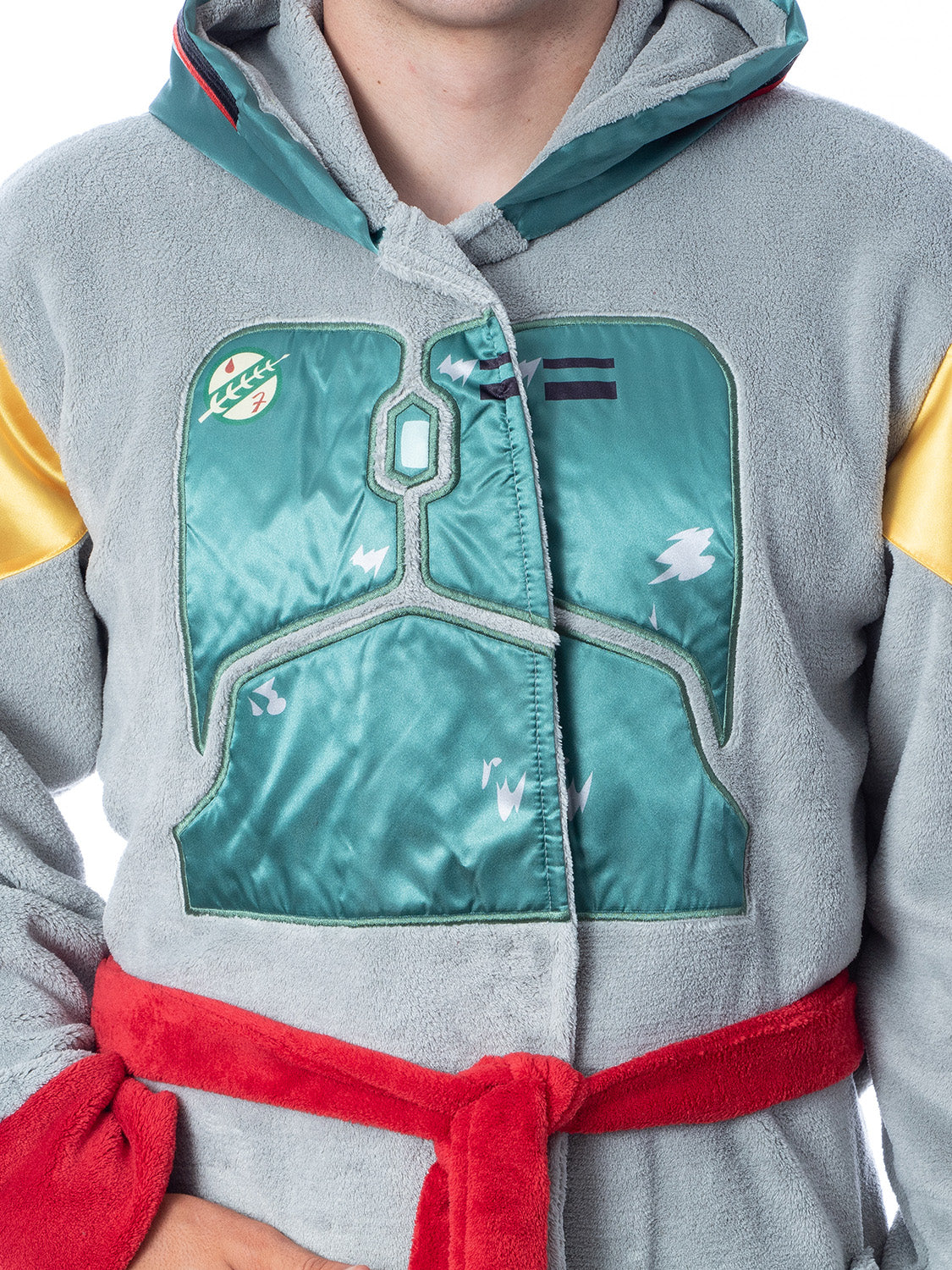 Star Wars Adult Boba Fett Bounty Hunter Fleece Robe Bathrobe For Men Women