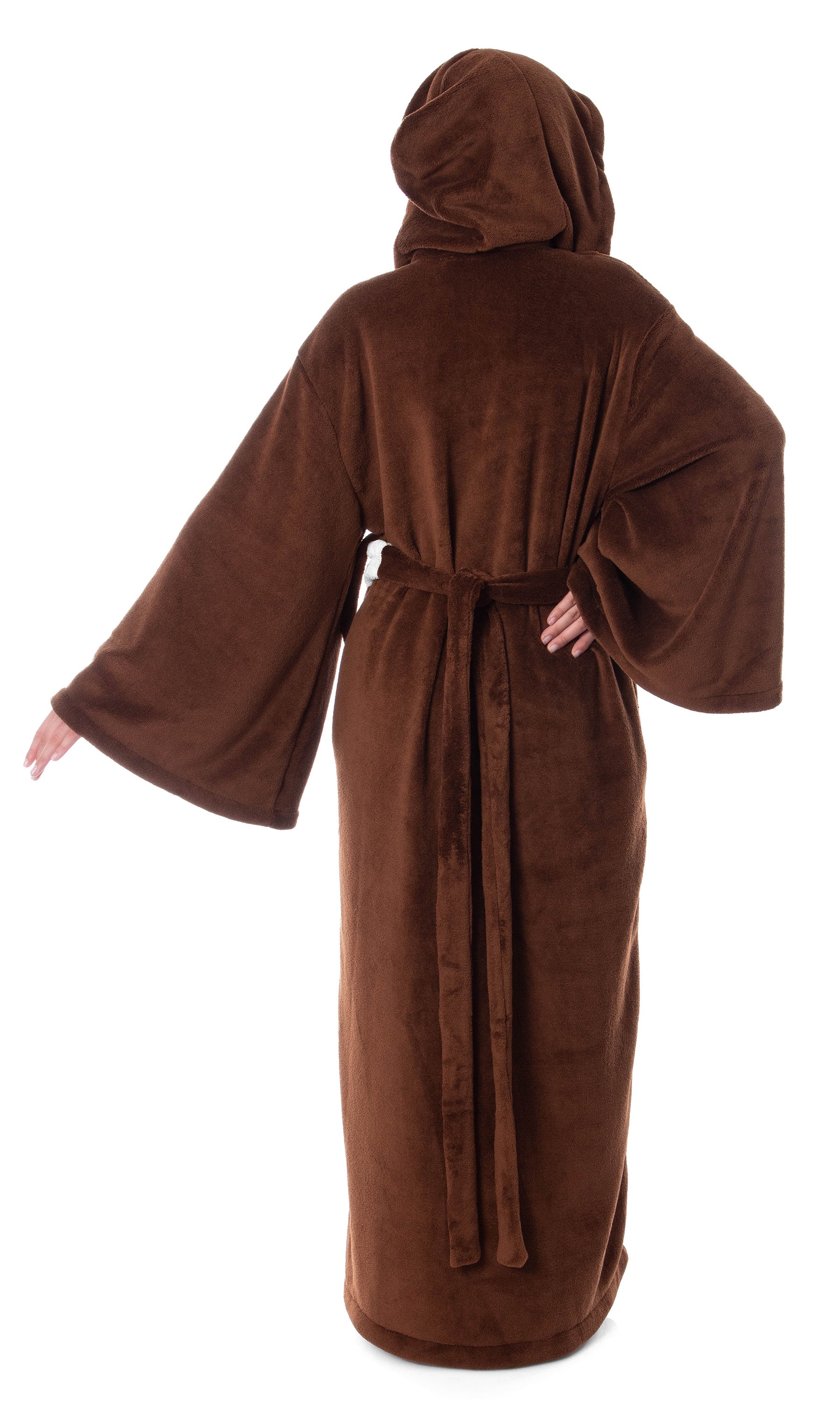 Star Wars Adult Obi-Wan Kenobi Jedi Fleece Robe Bathrobe For Men Women