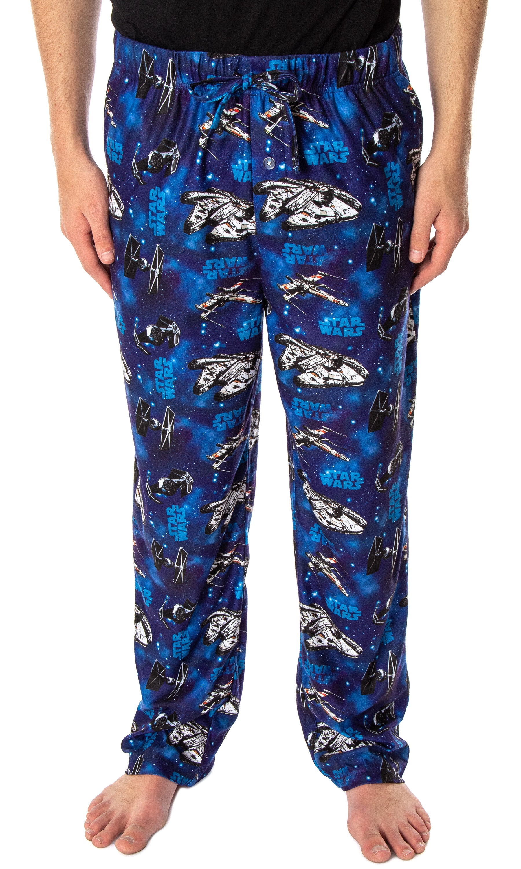 Star Wars Men's Spaceships Allover Pattern Sleep Lounge Pajama Pants