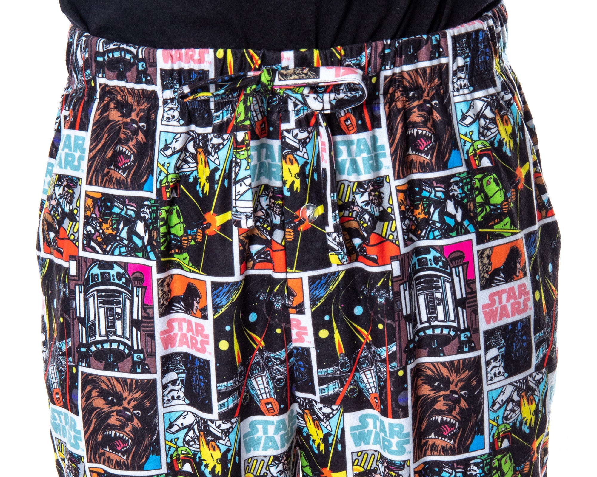 Star Wars Men's Comic Book Allover Pattern Sleep Lounge Pajama Pants