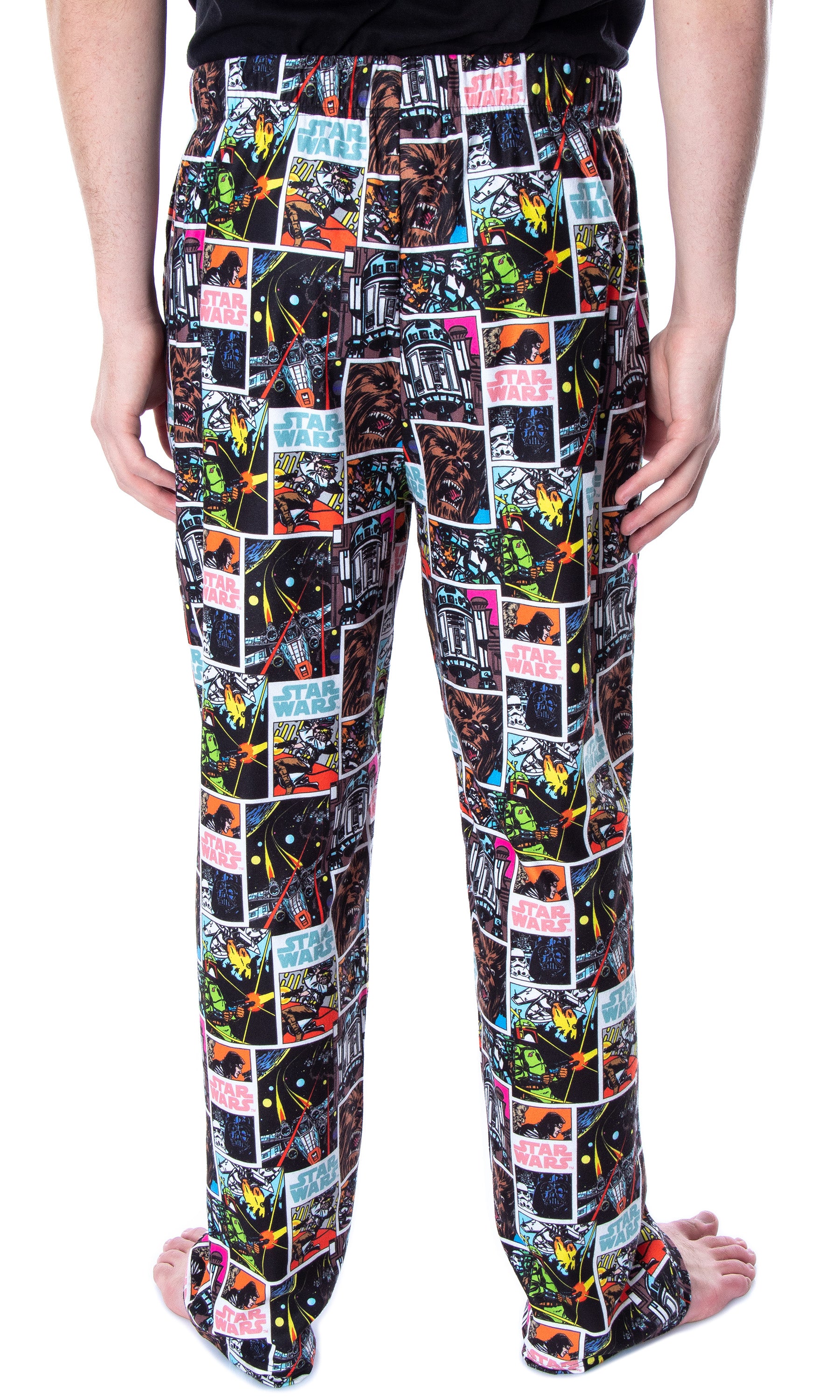 Star Wars Men's Comic Book Allover Pattern Sleep Lounge Pajama Pants