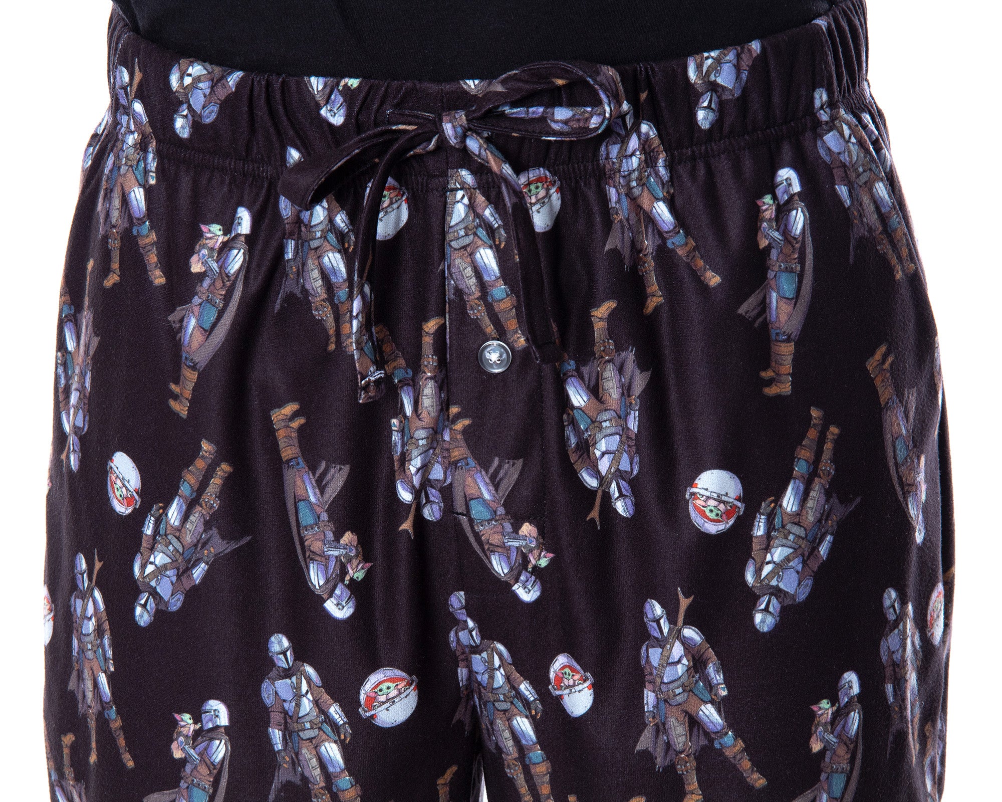 Star Wars Men's The Mandalorian Mando and Baby Yoda Sleepwear Pajama Pants