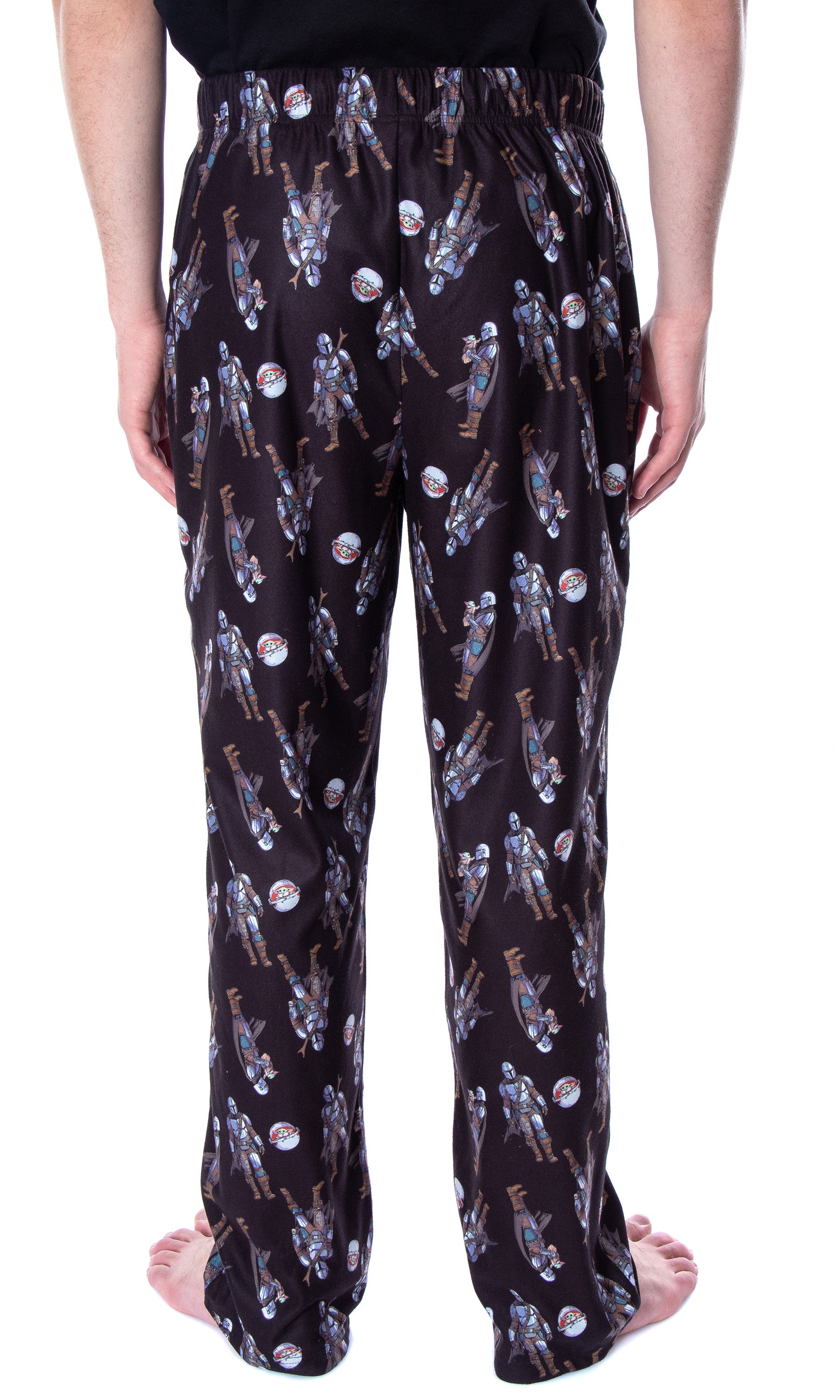 Star Wars Men's The Mandalorian Mando and Baby Yoda Sleepwear Pajama Pants