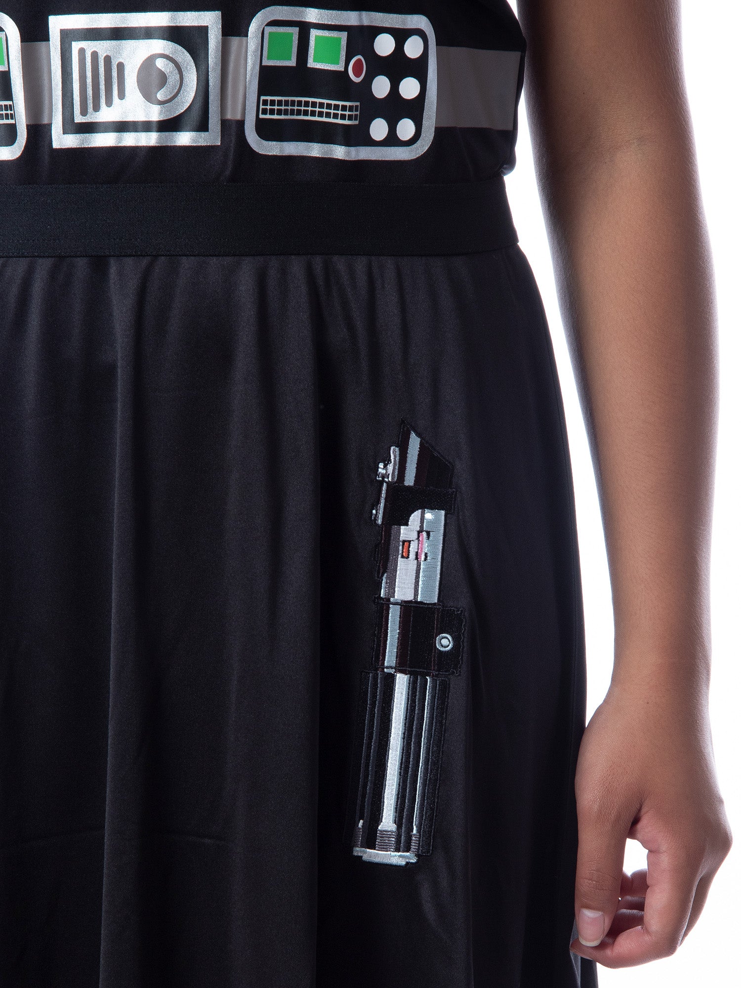 Star Wars Womens' Darth Vader Costume Fitted Nightgown Sleep Pajama Dress