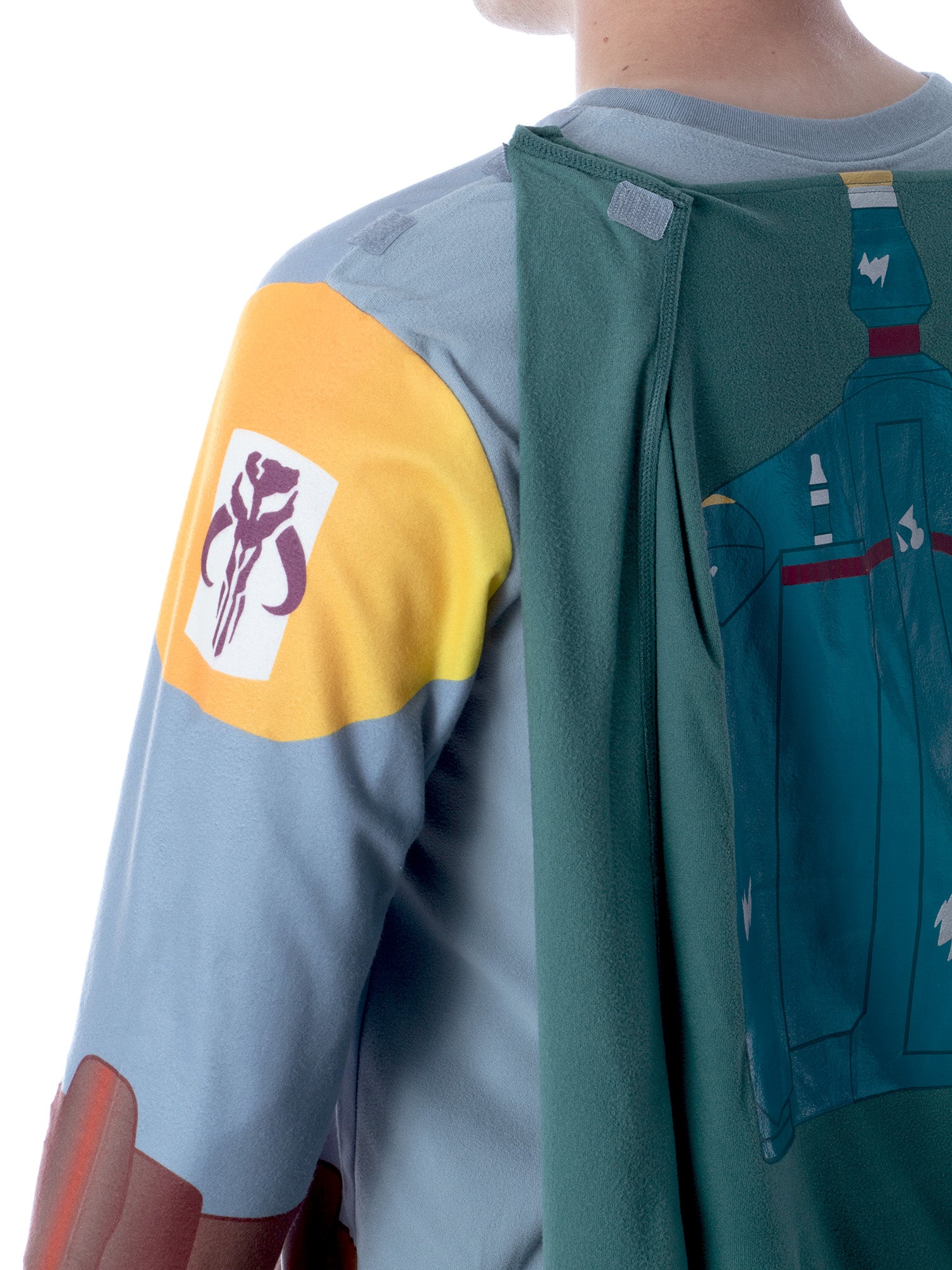 Star Wars Men's Boba Fett Costume Shirt And Pants Pajama Set With Cape