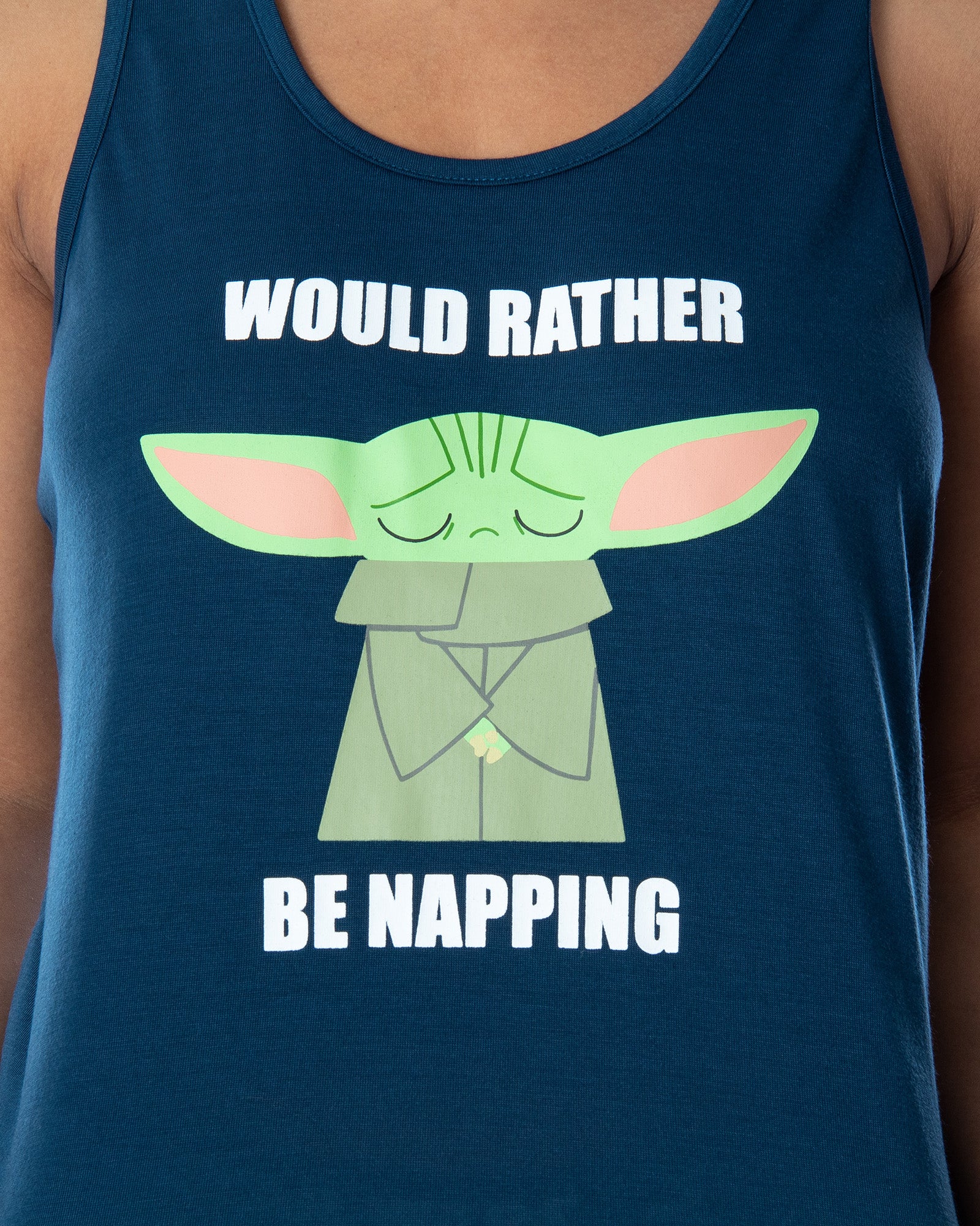 Star Wars Women's The Mandalorian Baby Yoda Racerback Tank Shorts Pajama Set