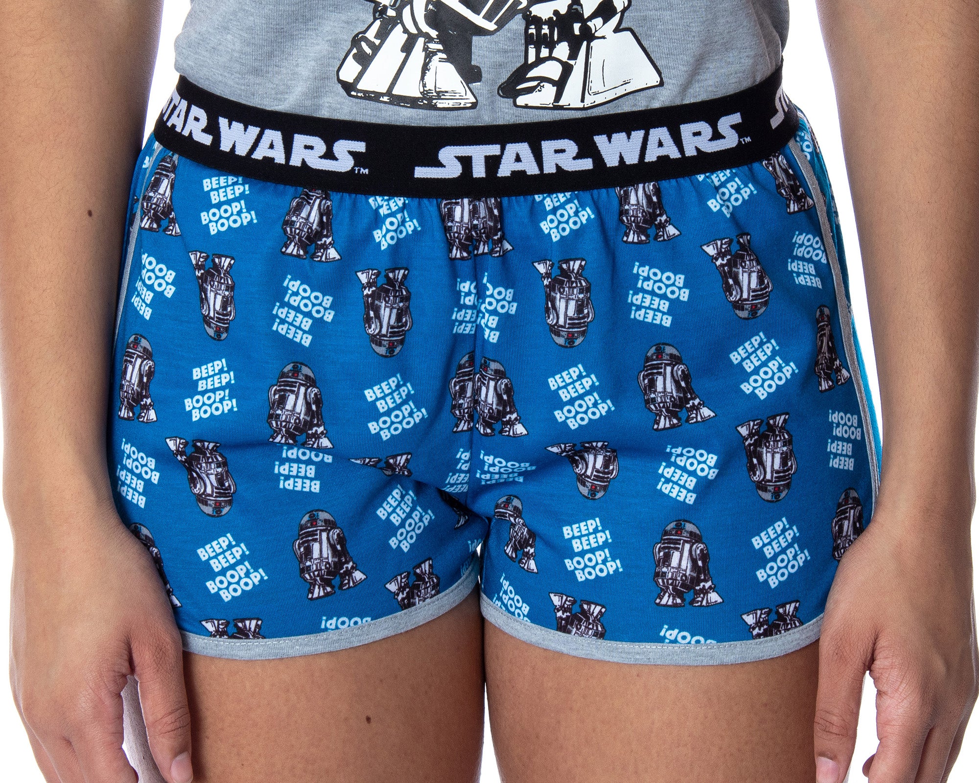 Star Wars Women's R2-D2 Beep Beep Boop Boop! Racerback Tank Shorts Pajama Set