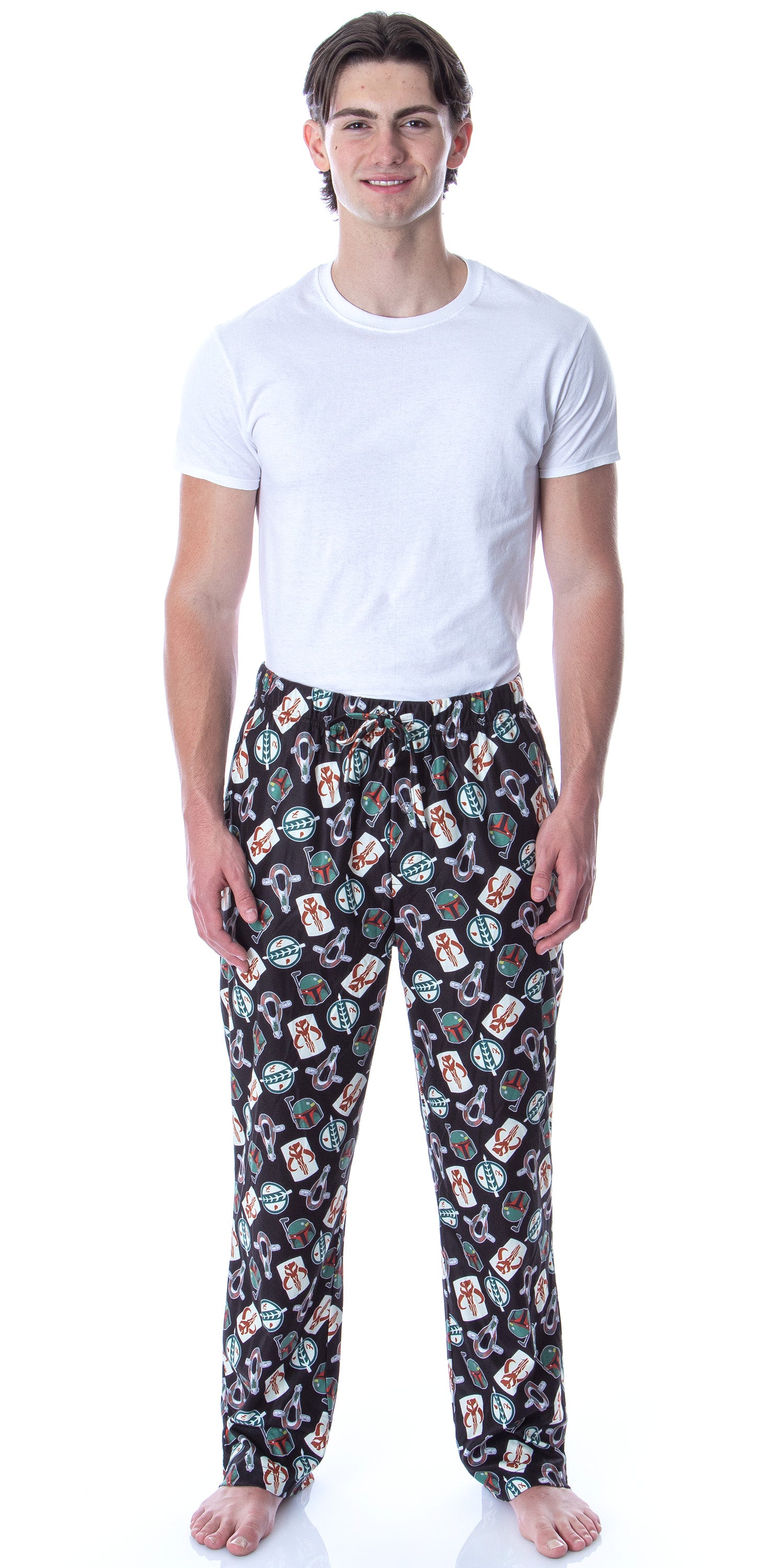 Star Wars Men's Boba Fett Pajama Pants Loungewear Sleep Bottoms Pants