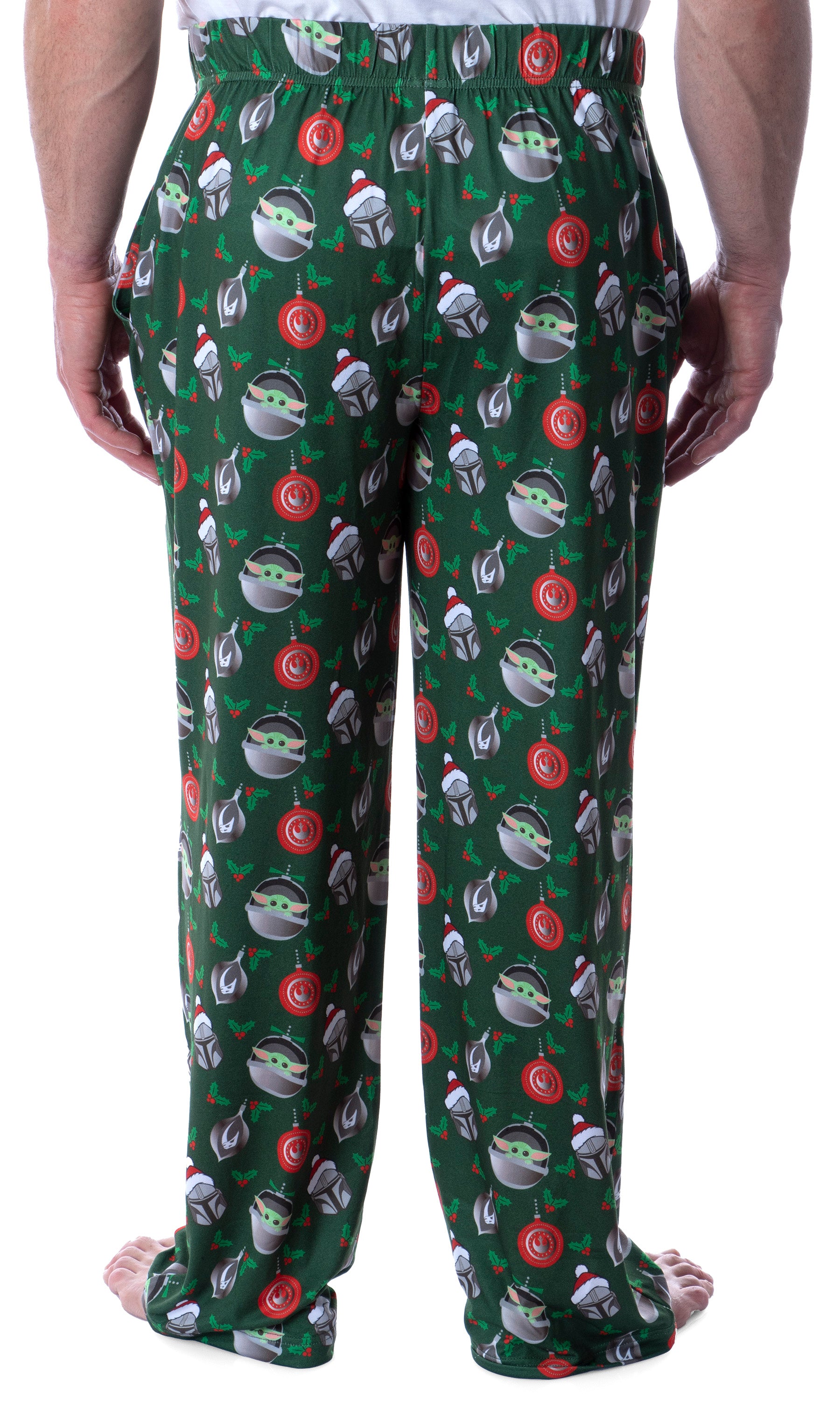 Star Wars Mens' The Mandalorian The Child Christmas Ornaments Pajama Pants
