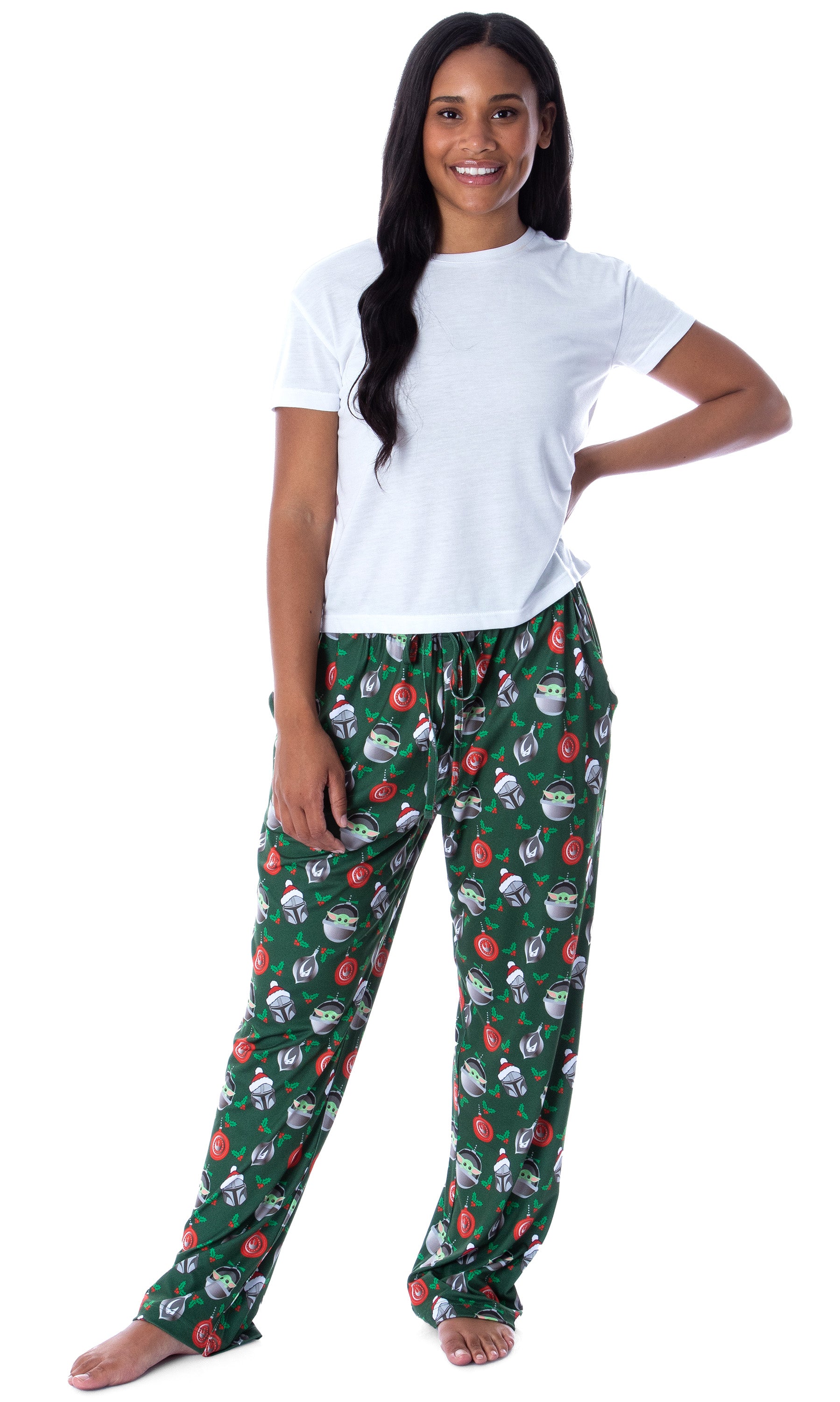 Star Wars Mens' The Mandalorian The Child Christmas Ornaments Pajama Pants