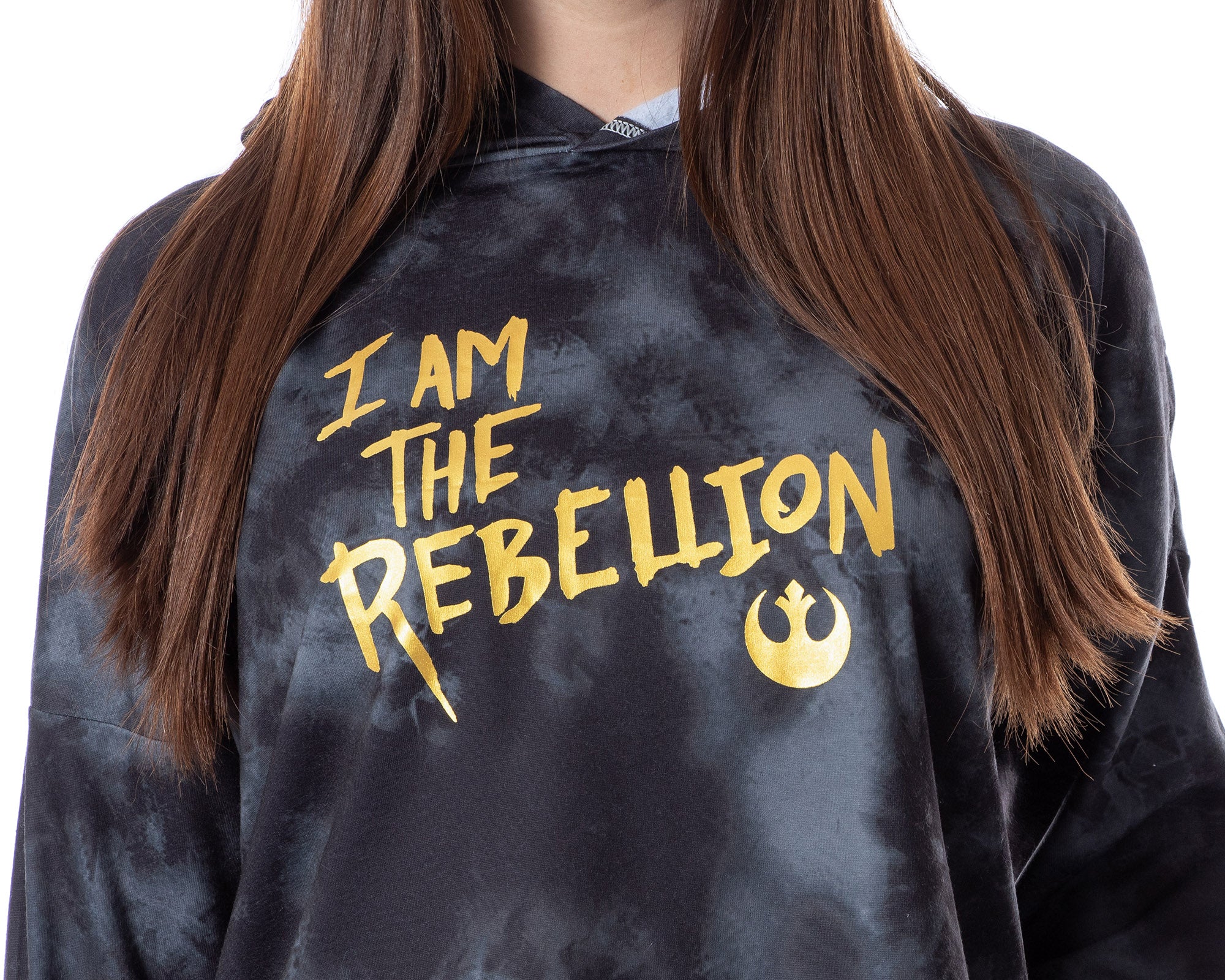 Star Wars I Am The Rebellion Womens' Pajama Cropped Hooded Jogger Set