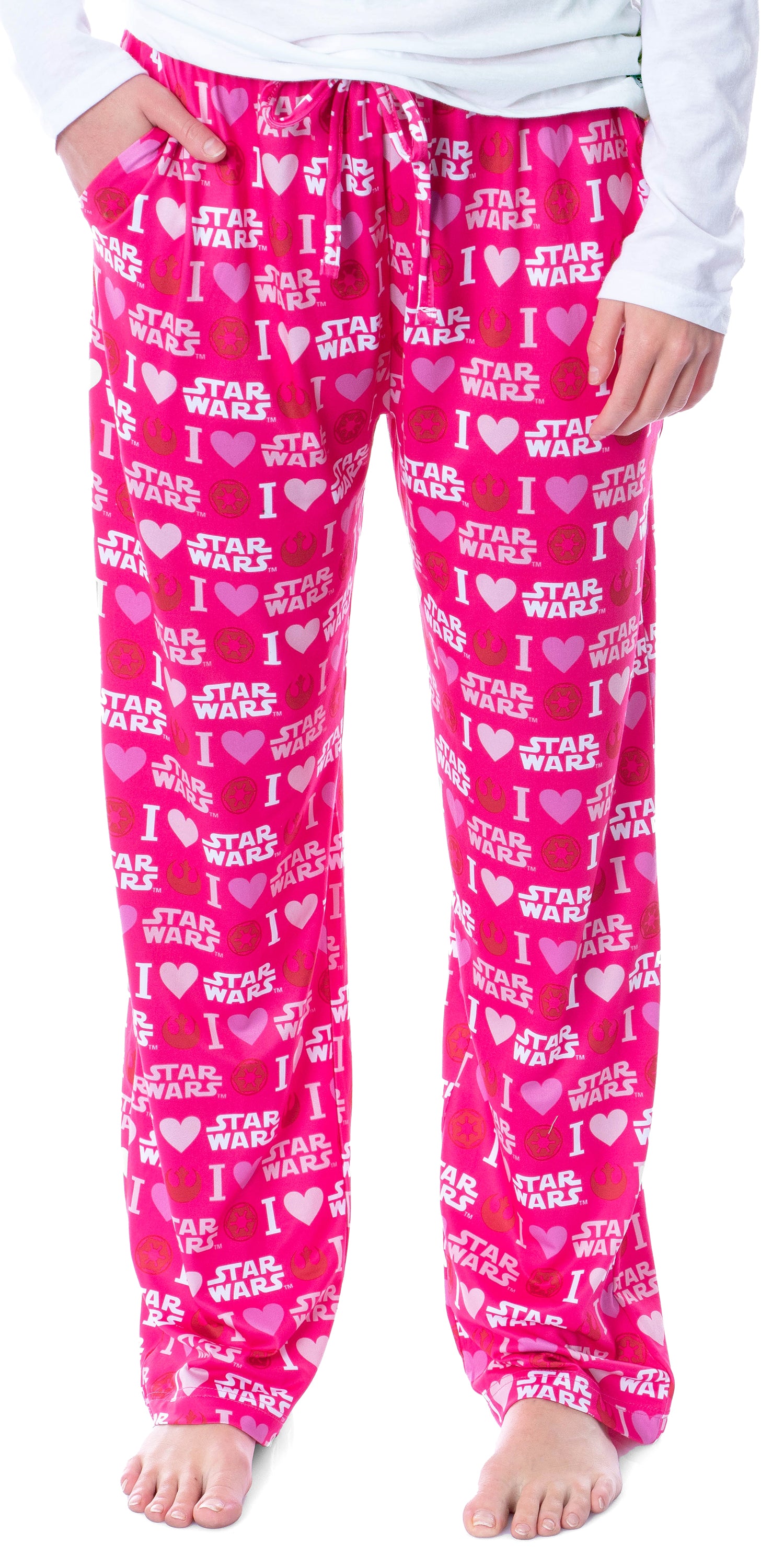 Star Wars Womens' I Love Heart Rebels Galactic Empire Pajama Pants
