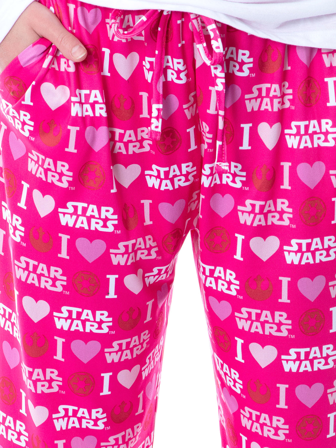 Star Wars Womens' I Love Heart Rebels Galactic Empire Pajama Pants