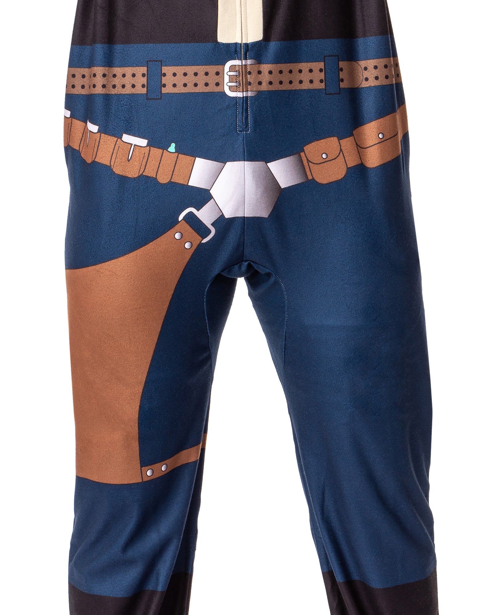 Star Wars Mens' Movie Film Han Solo Costume Footless Sleep Union Suit