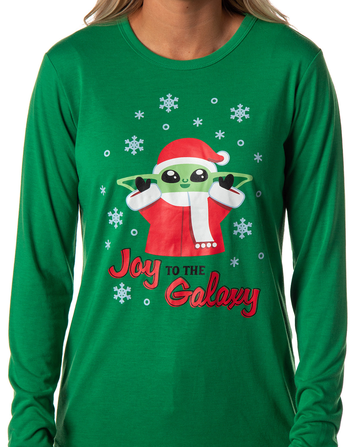 Star Wars Women's The Mandalorian Christmas Baby Yoda Jogger Pajama Set