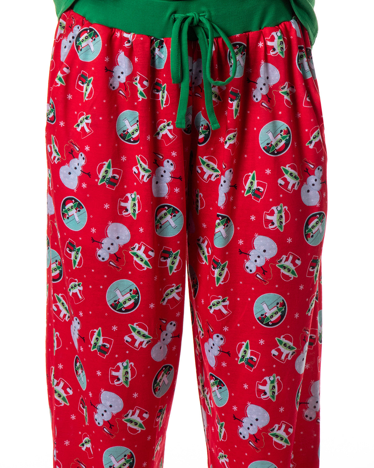 Star Wars Women's The Mandalorian Christmas Baby Yoda Jogger Pajama Set
