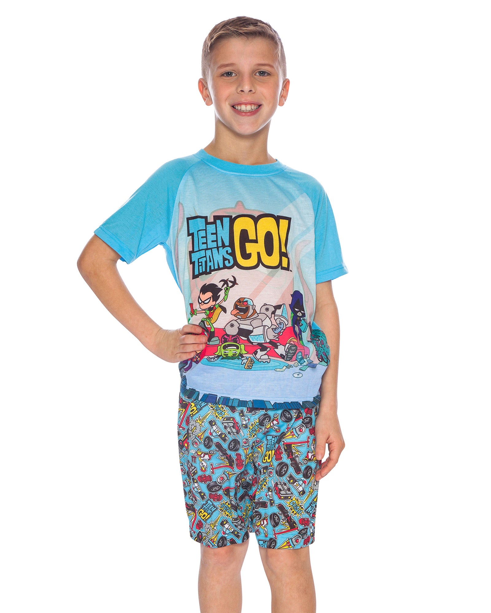 Teen Titans Go! Big Boys Chill 2 Piece Short Pajama Set