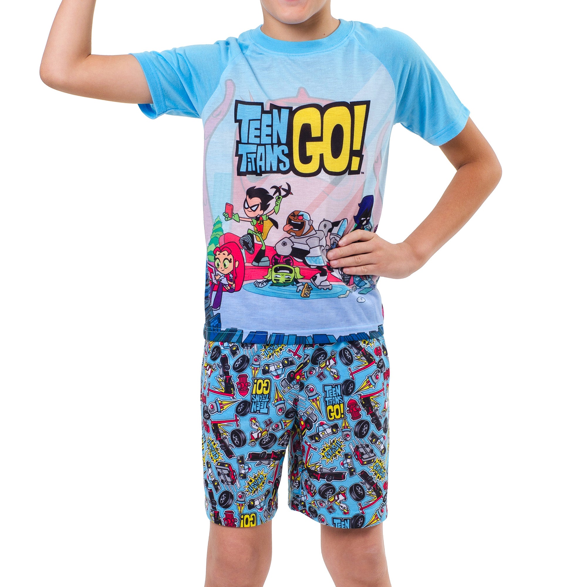 Teen Titans Go! Big Boys Chill 2 Piece Short Pajama Set