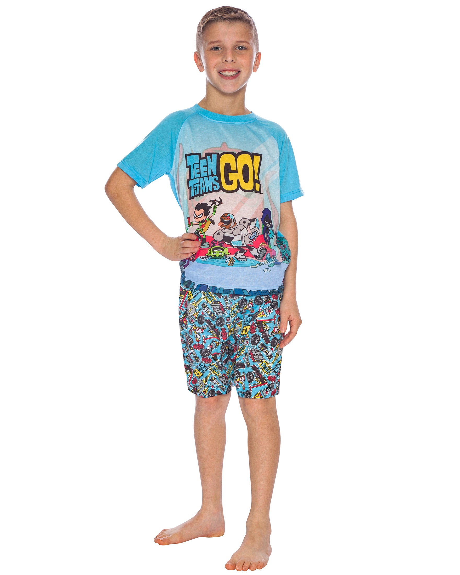 Teen Titans Go! Big Boys Chill 2 Piece Short Pajama Set