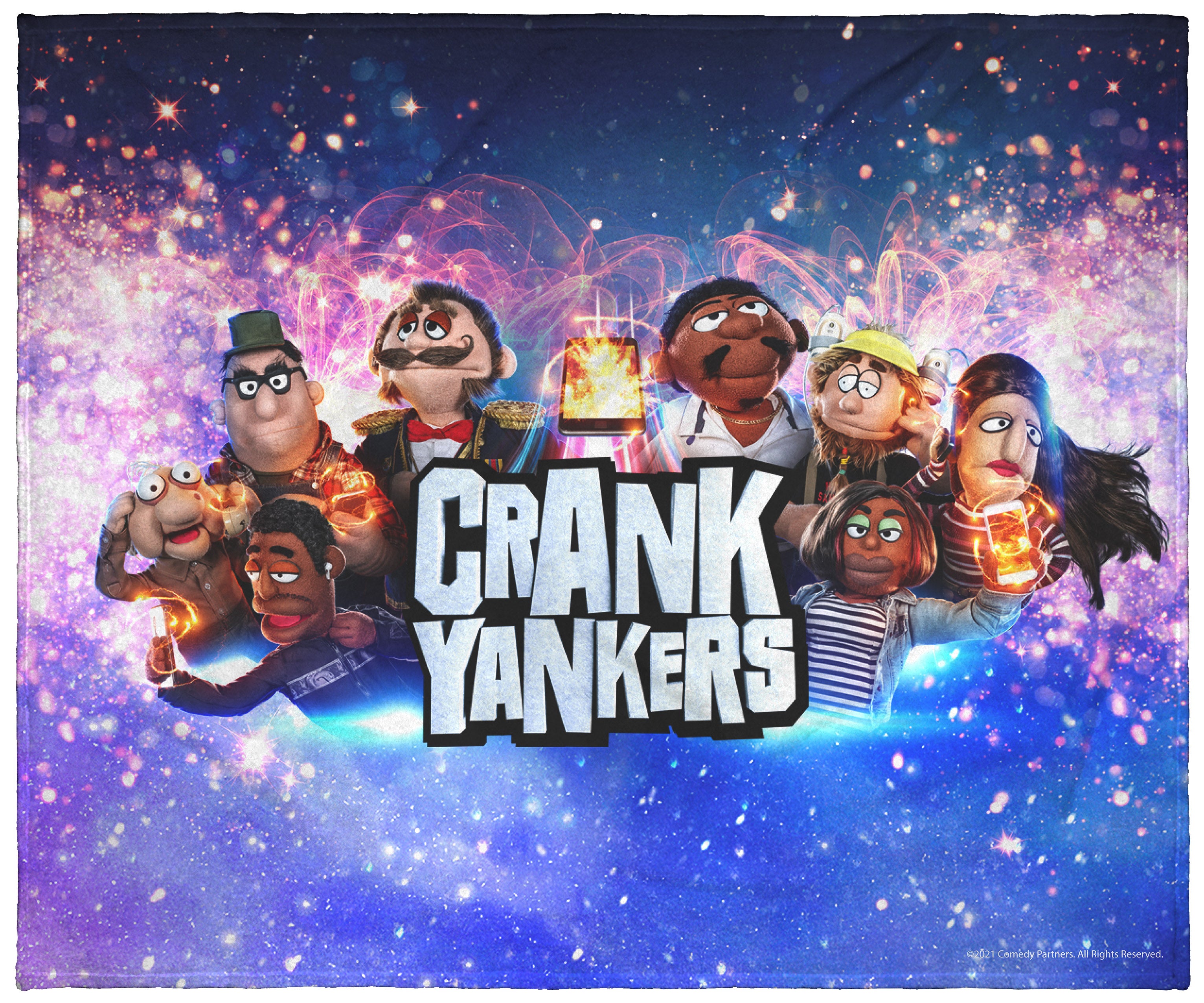 Crank Yankers Character Poster Silk Touch Plush Fleece Throw Blanket Wall Scroll