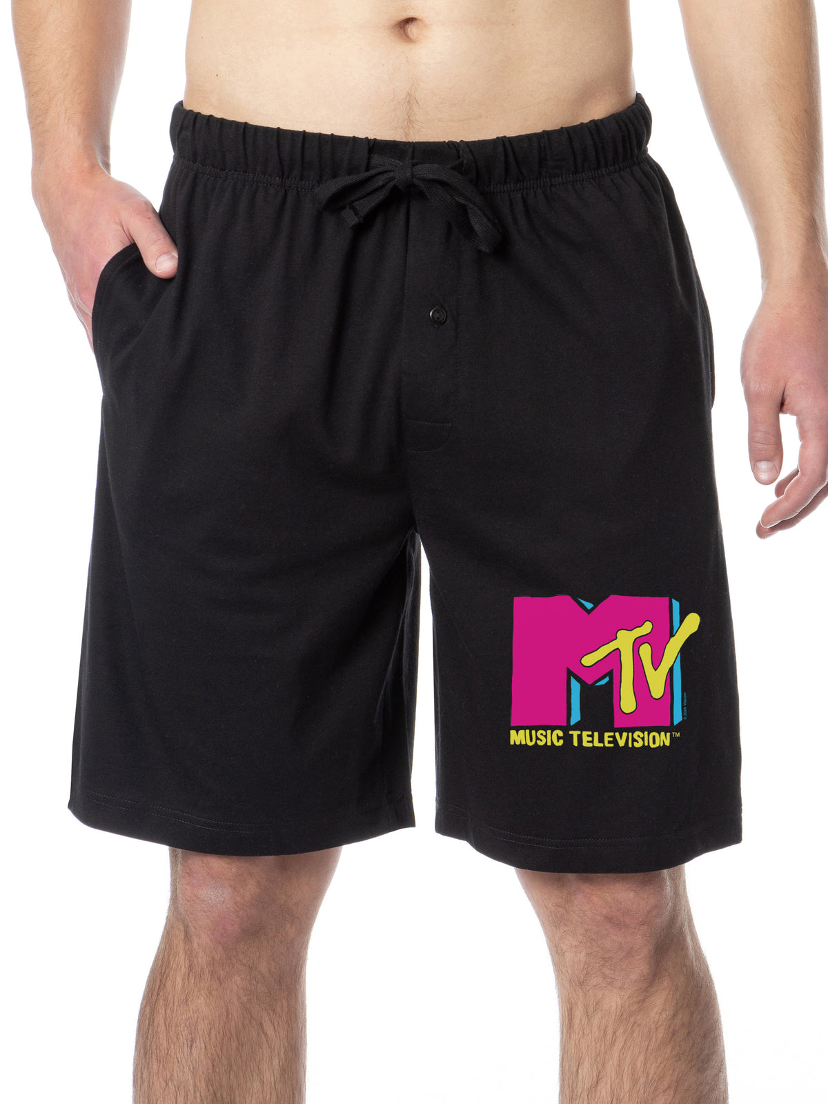 MTV Mens' Music Television Logo Icon Sleep Lounge Pajama Shorts