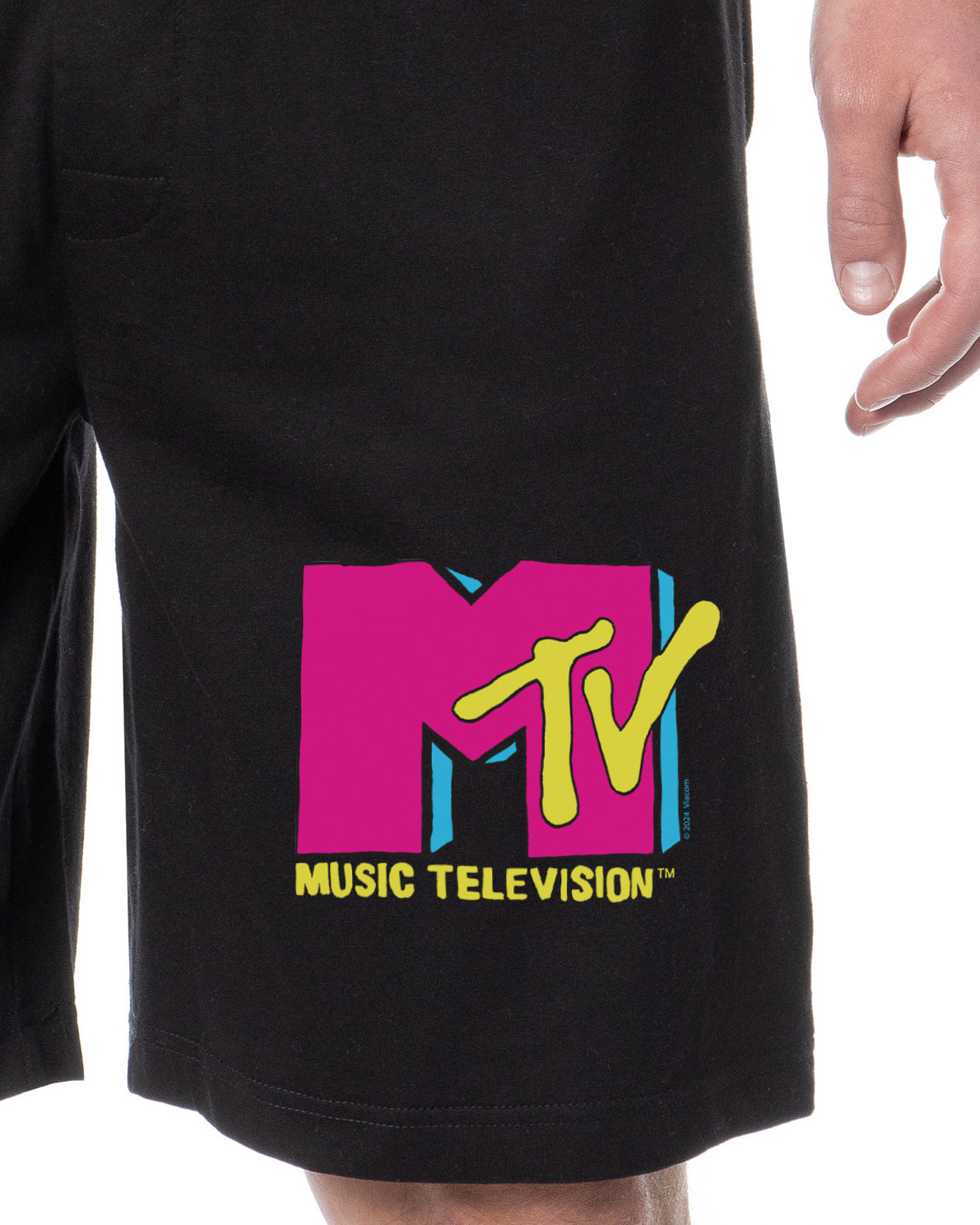 MTV Mens' Music Television Logo Sleep Lounge Pajama Shorts
