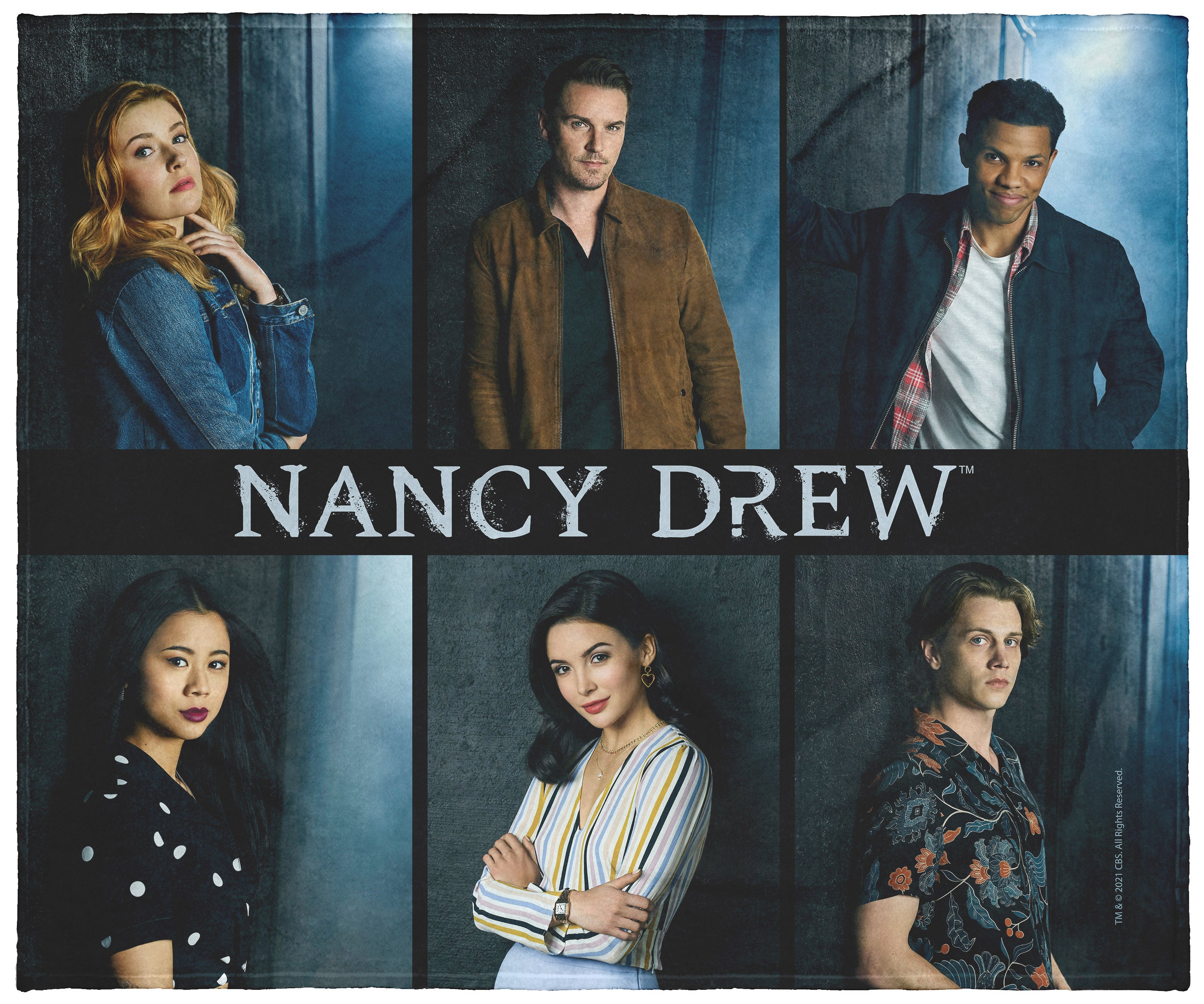 Nancy Drew Character Panel Silk Touch Plush Fleece Throw Blanket Wall Scroll