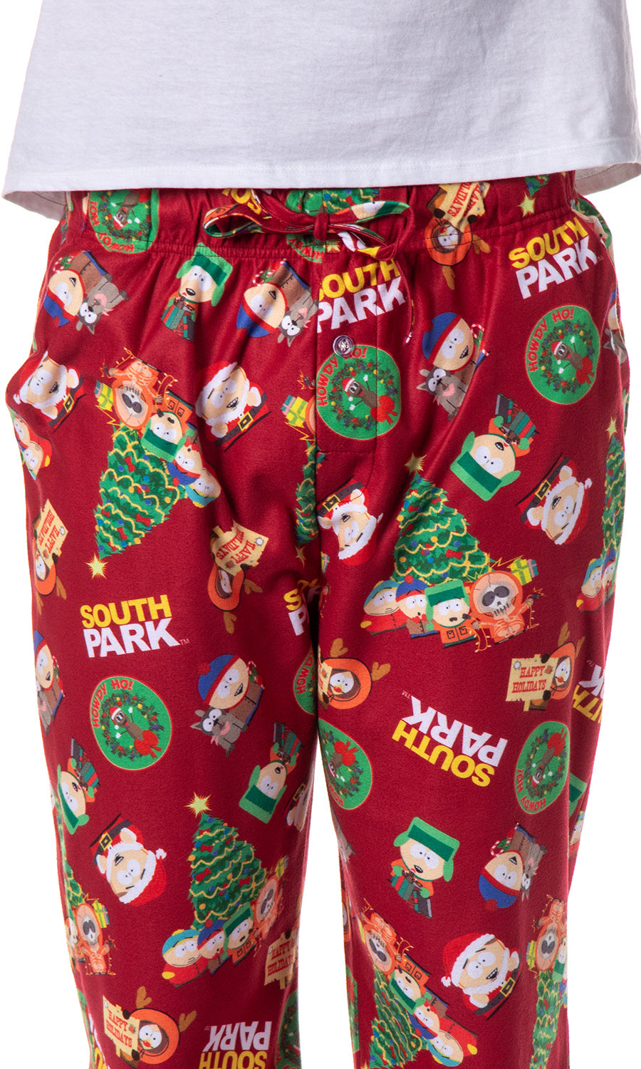 South Park Mens' TV Show Stan Kyle Cartman Kenny Christmas Pajama Pants