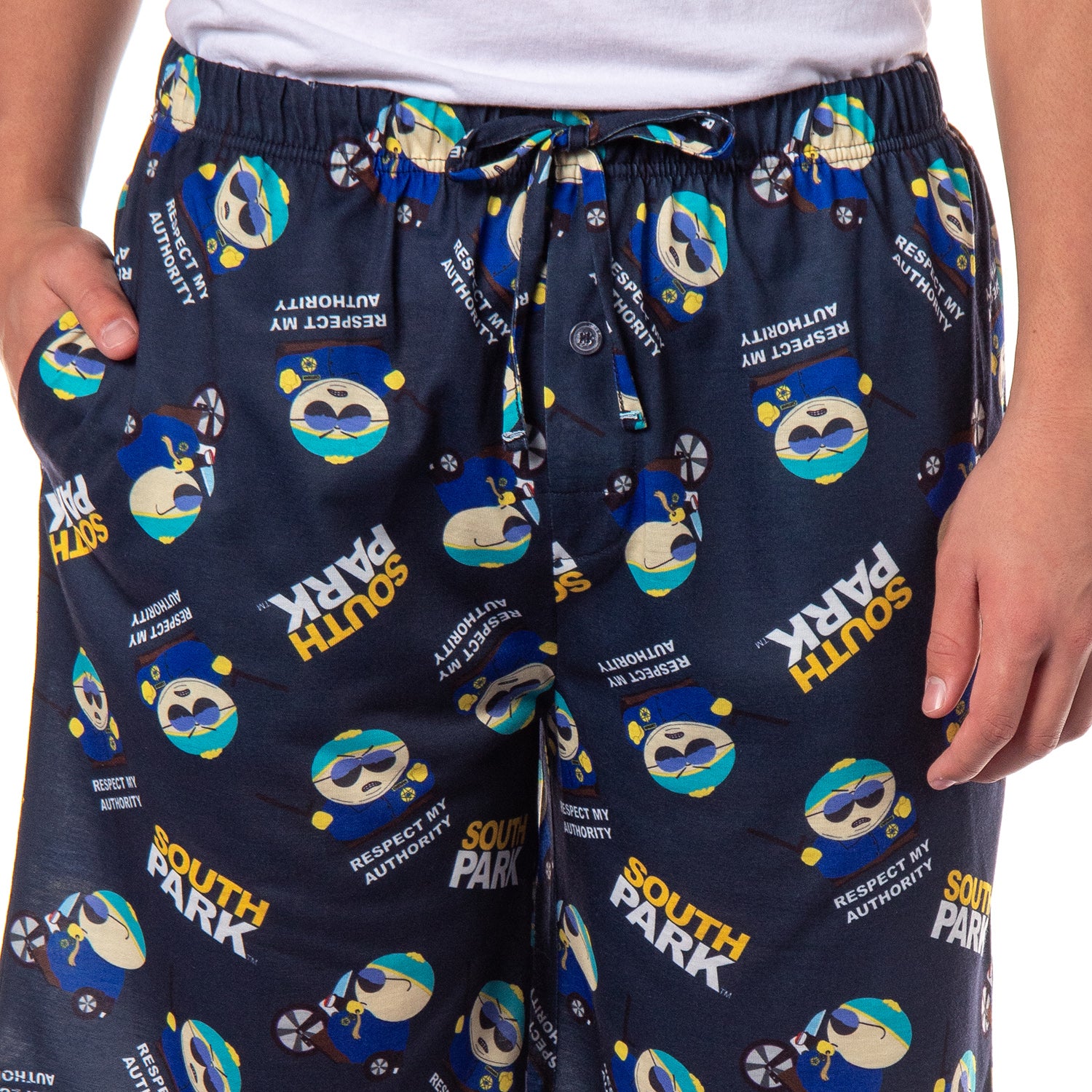 South Park Pajamas Men's Eric Cartman Respect My Authority PJ Shorts