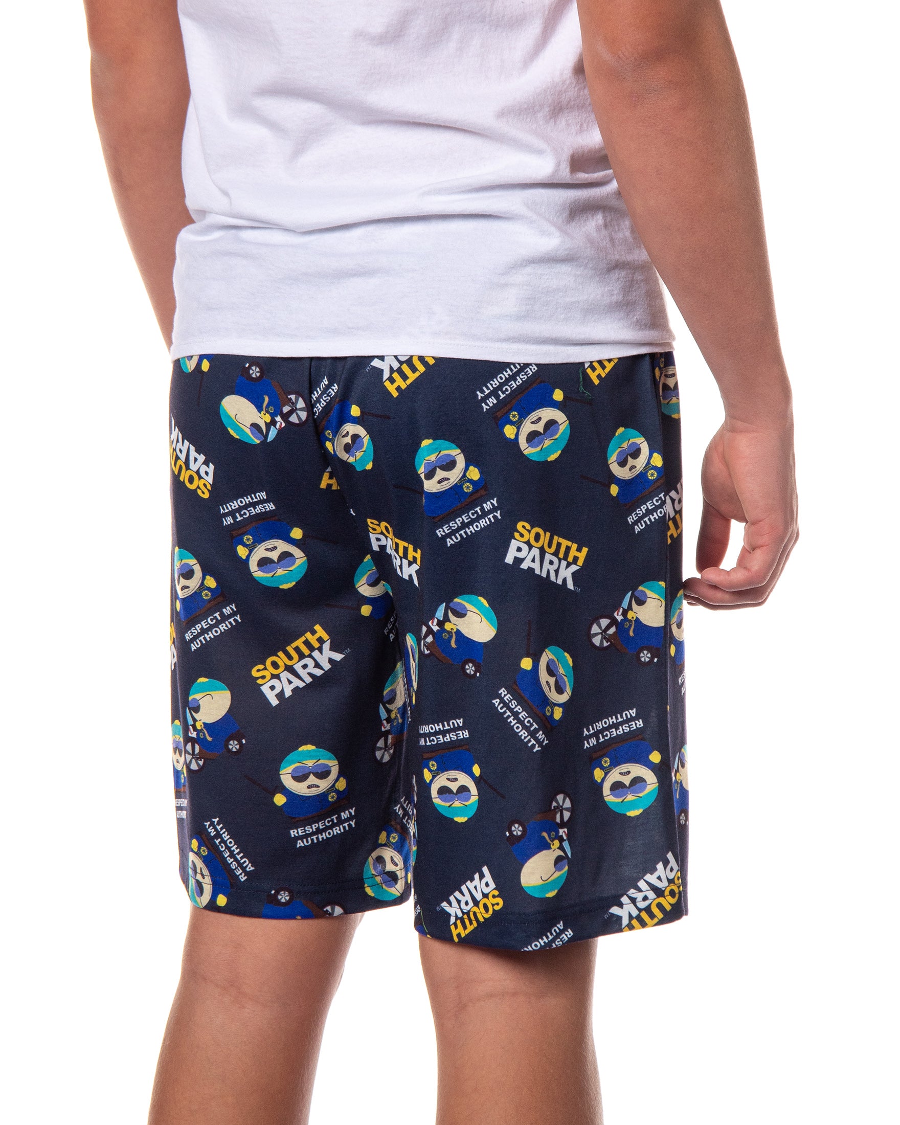 South Park Pajamas Men's Eric Cartman Respect My Authority PJ Shorts