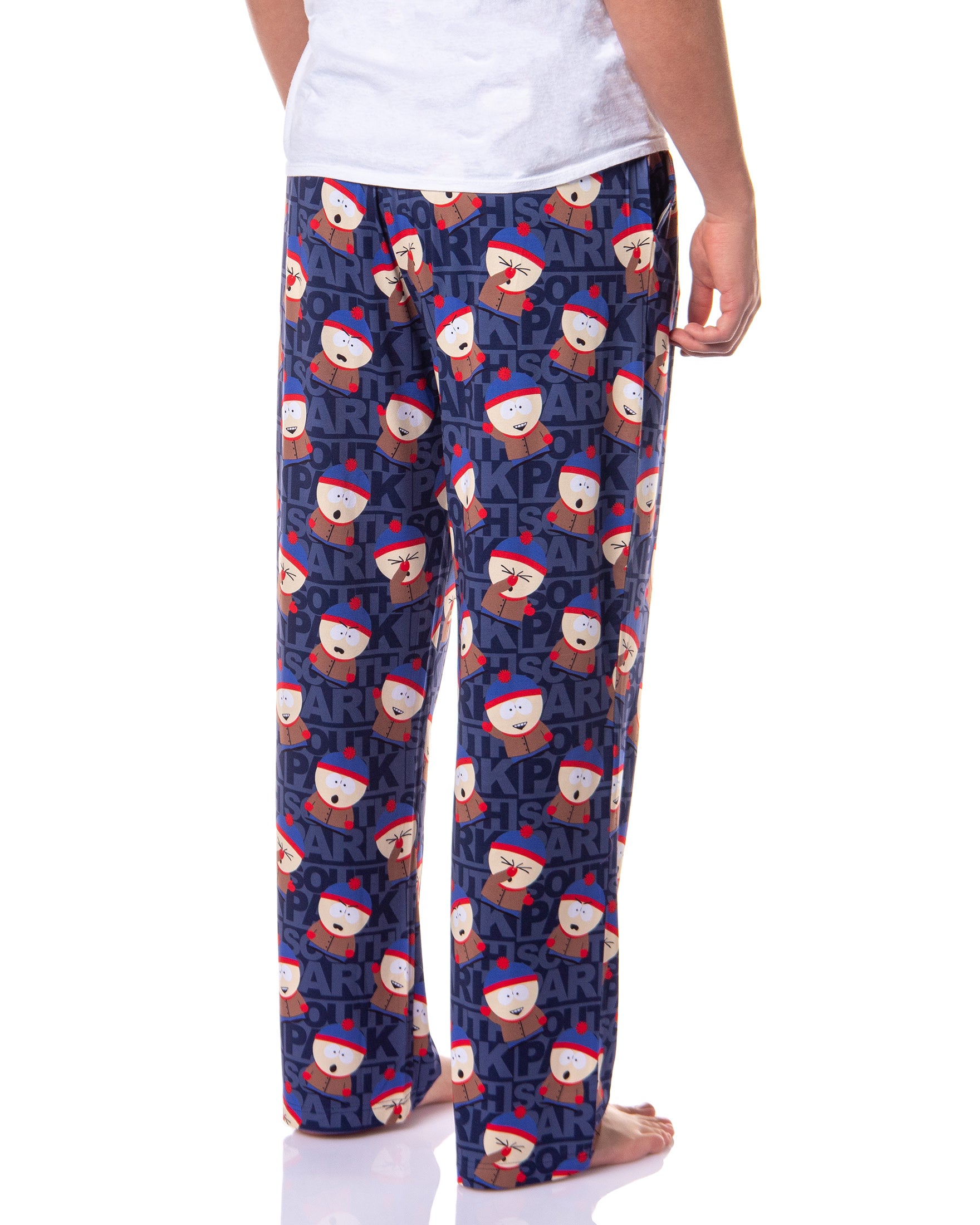 South Park Men's Stan Marsh Expressions Tossed Print Sleep Pajama Pants