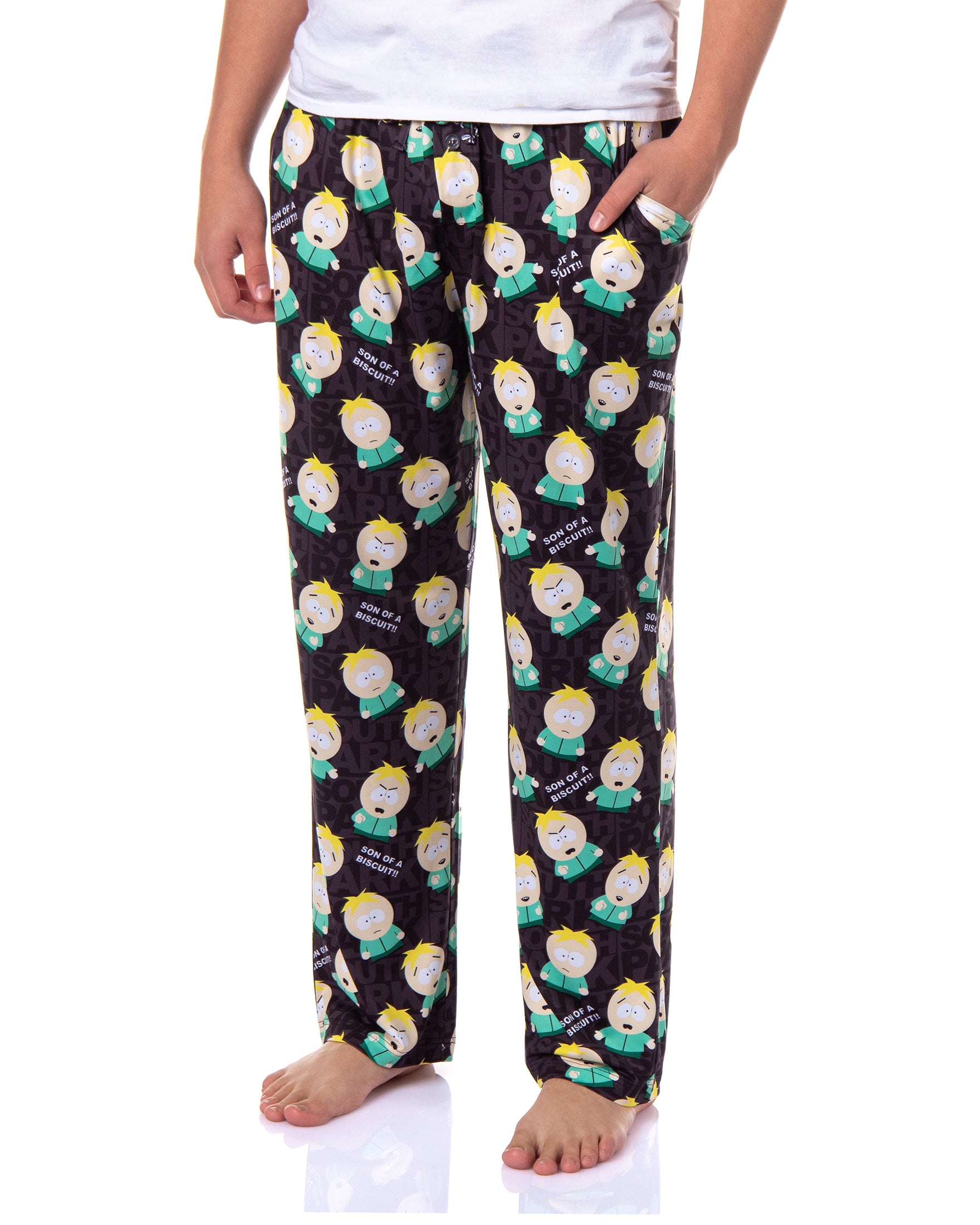 South Park Pajamas Men's Butters Son of a Biscuit Lounge Pajama Pants