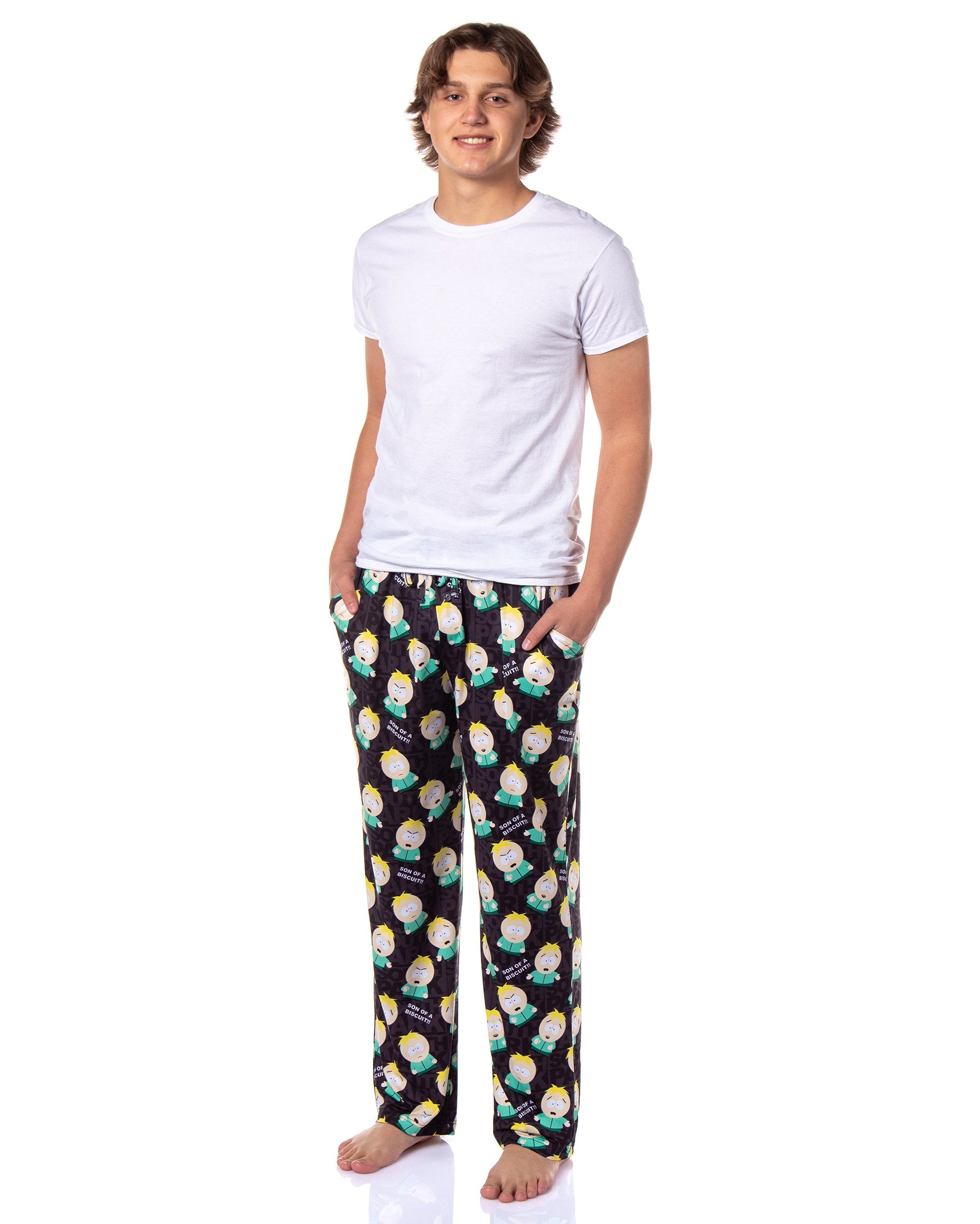 South Park Pajamas Men's Butters Son of a Biscuit Lounge Pajama Pants