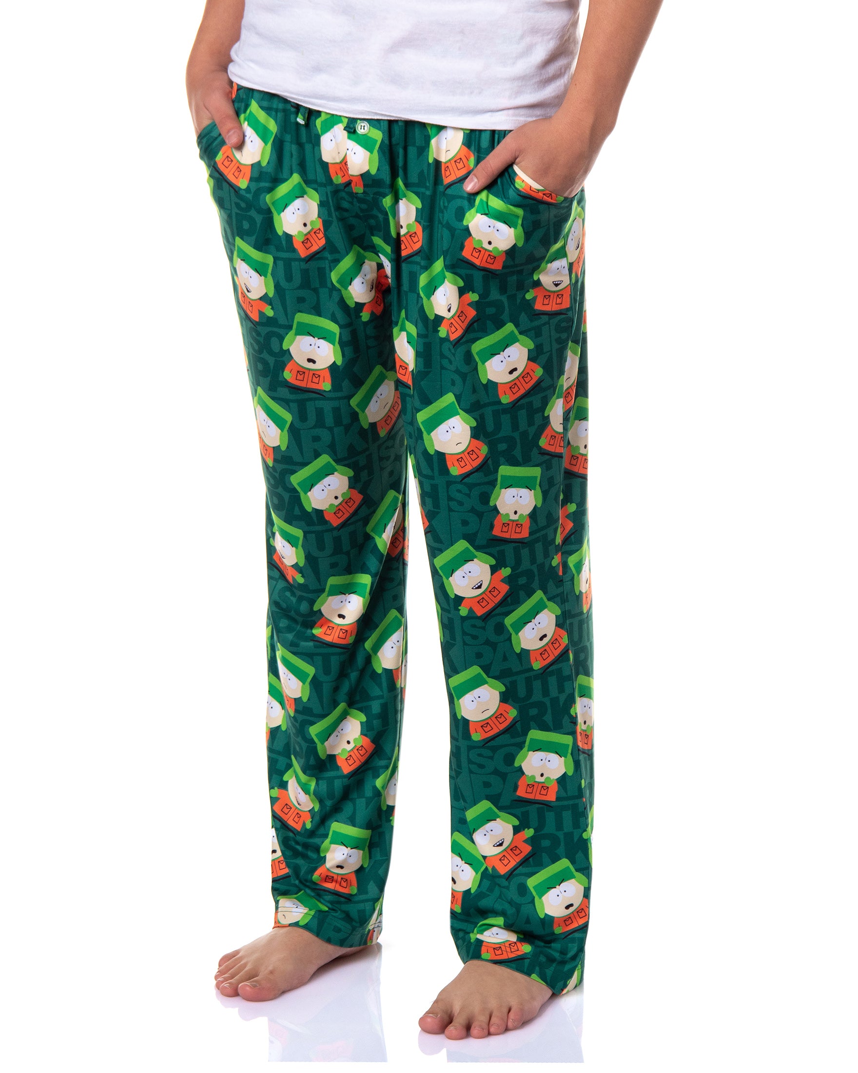 South Park Men's Kyle Broflovski Expressions Pajama Pants Lounge Bottoms