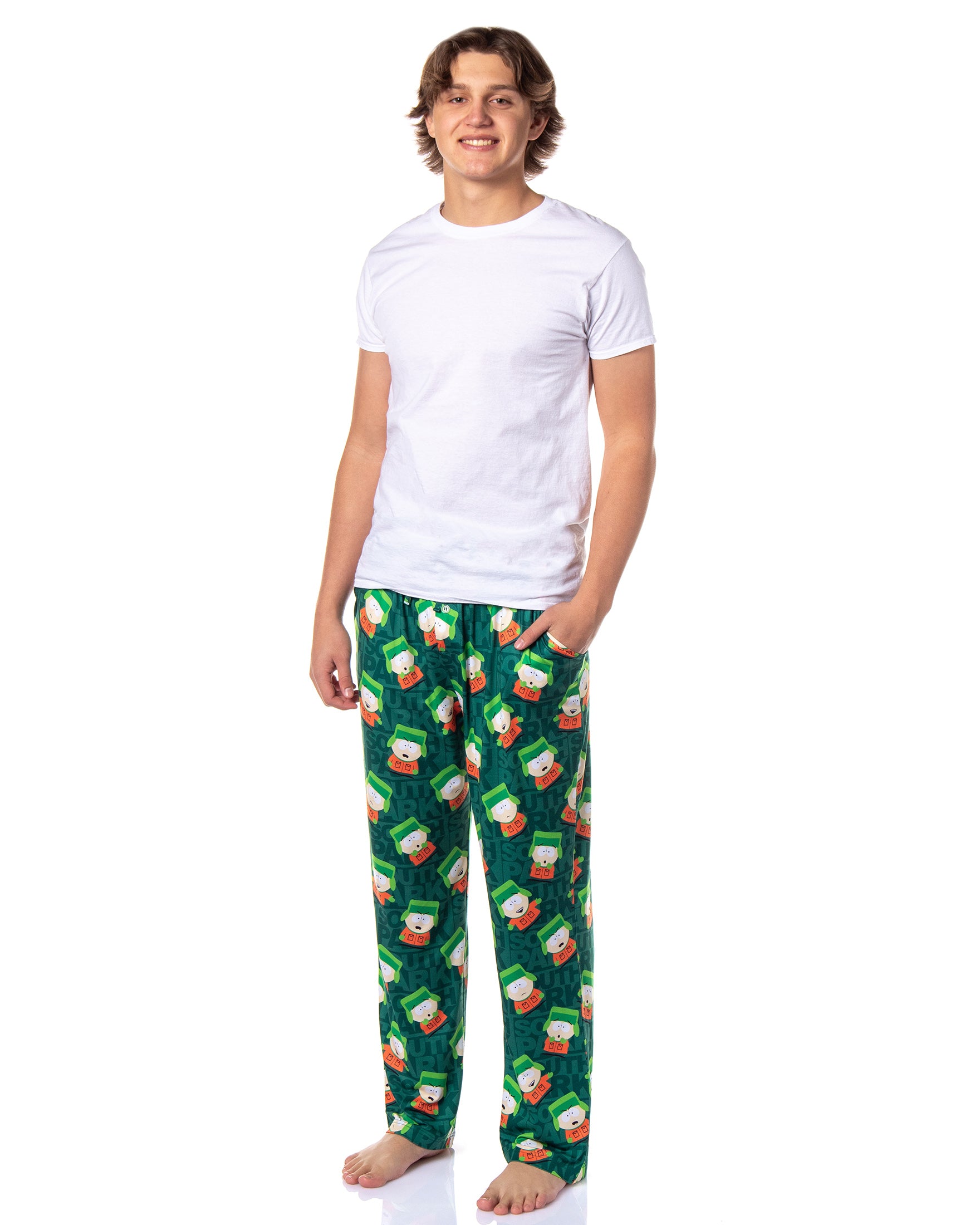 South Park Men's Kyle Broflovski Expressions Pajama Pants Lounge Bottoms