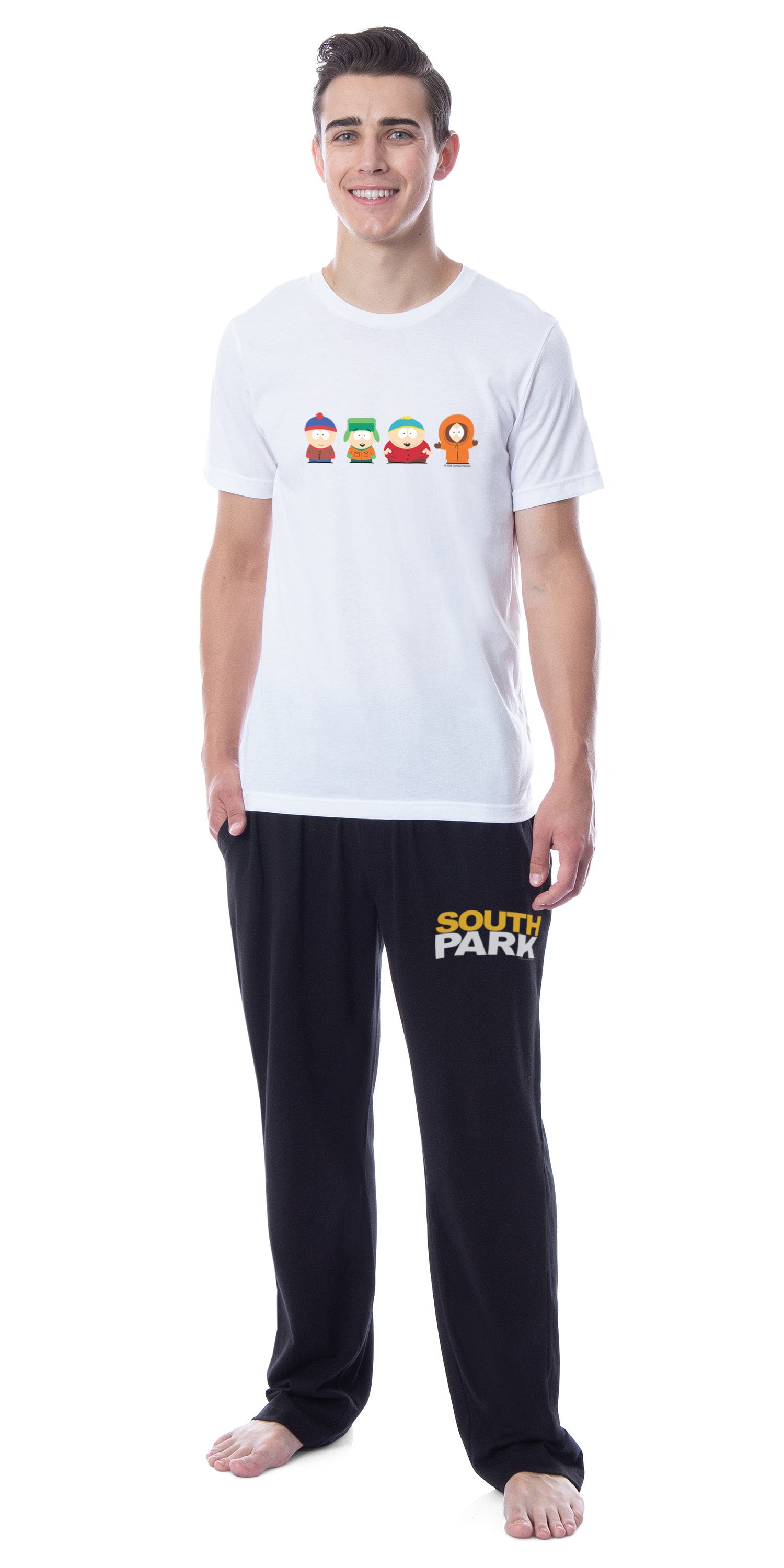 South Park Mens' TV Show Series Stan Kyle Cartman Kenny Sleep Pajama Set