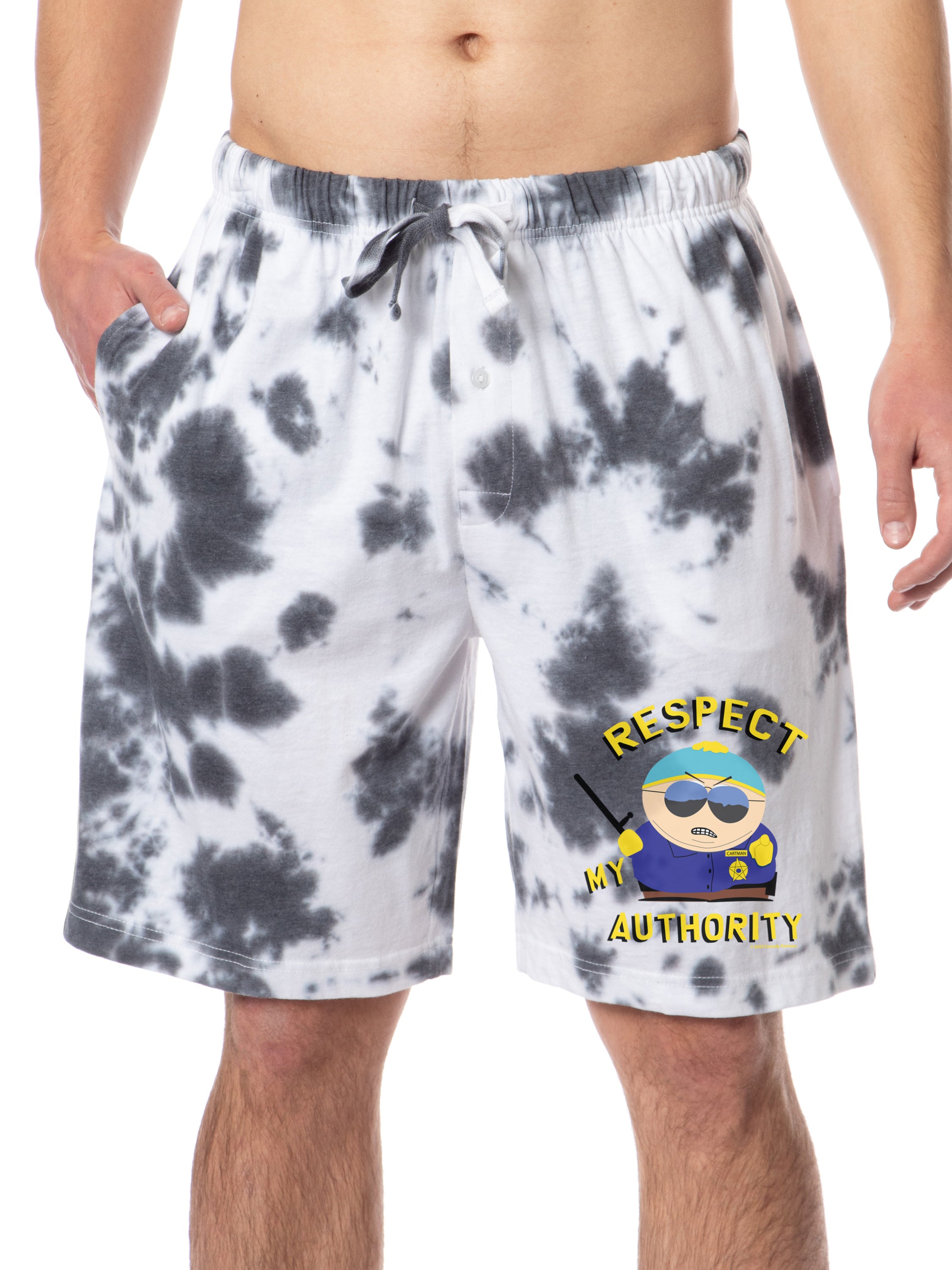 CBS Mens' South Park TV Cartman You Will Respect My Authority Pajama Shorts