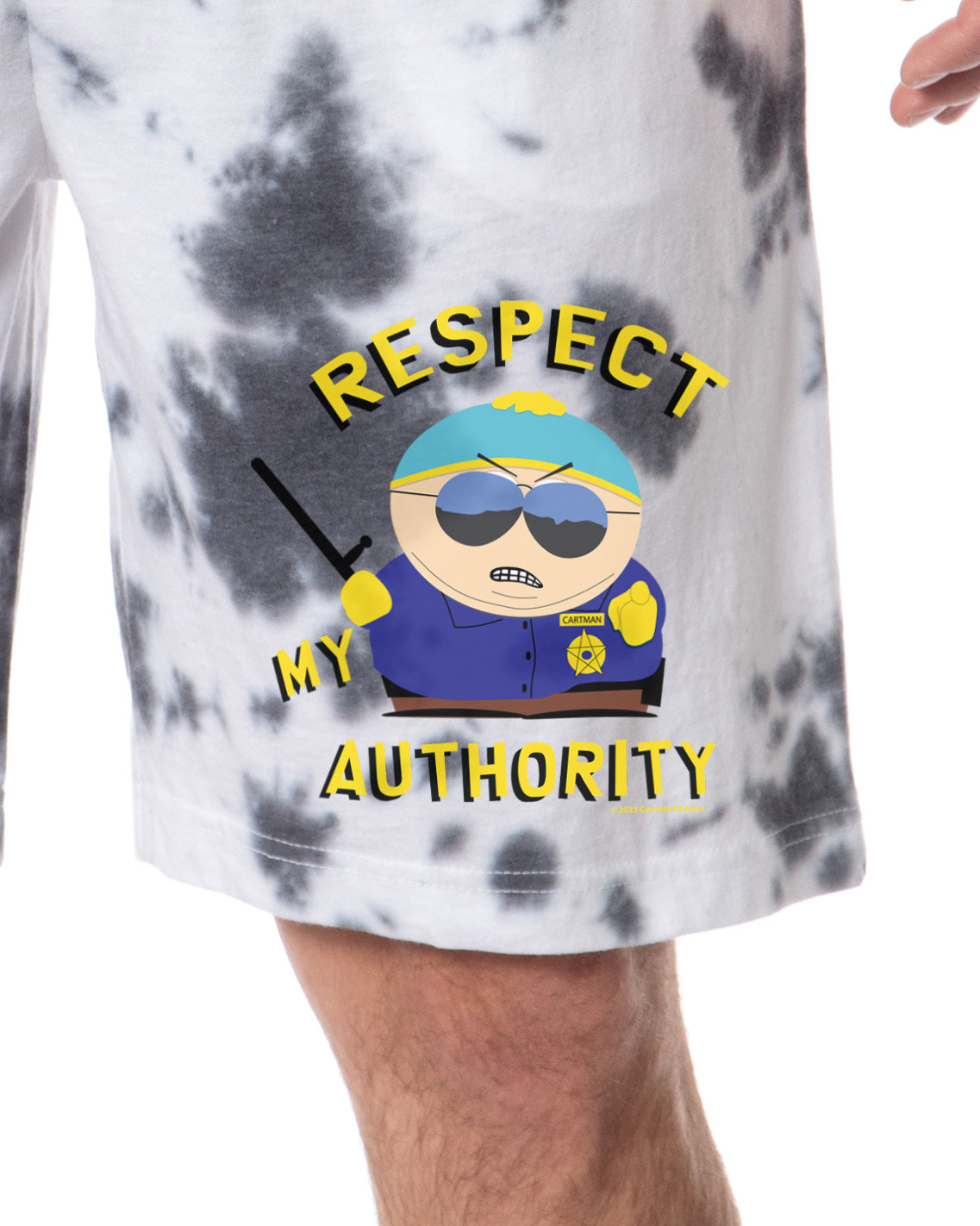 CBS Mens' South Park TV Cartman You Will Respect My Authority Sleep Pajama Shorts For Adults