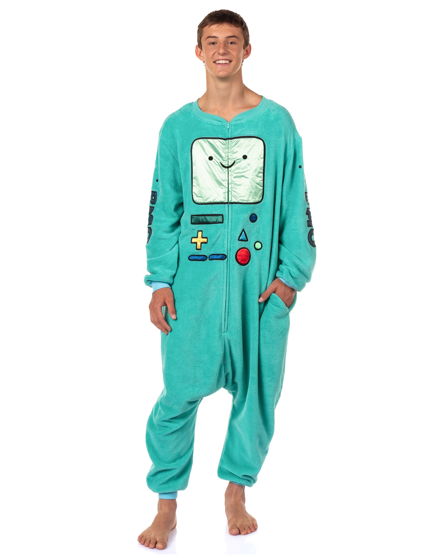 Adventure Time BMO Kigurumi Union Suit Men's Costume Pajama (S/M)