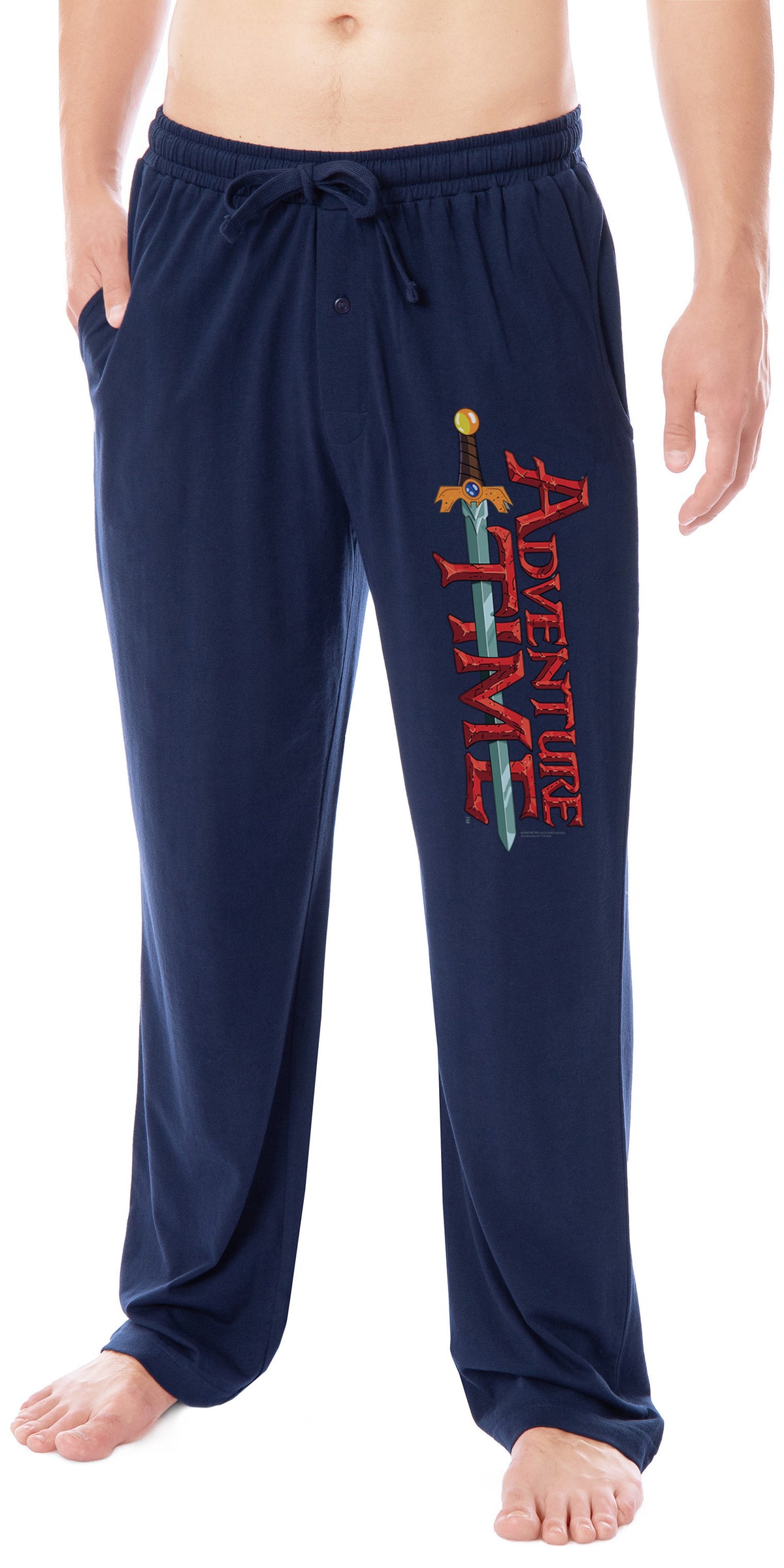 Adventure Time Men's TV Show Series Logo Sleep Pajama Pants