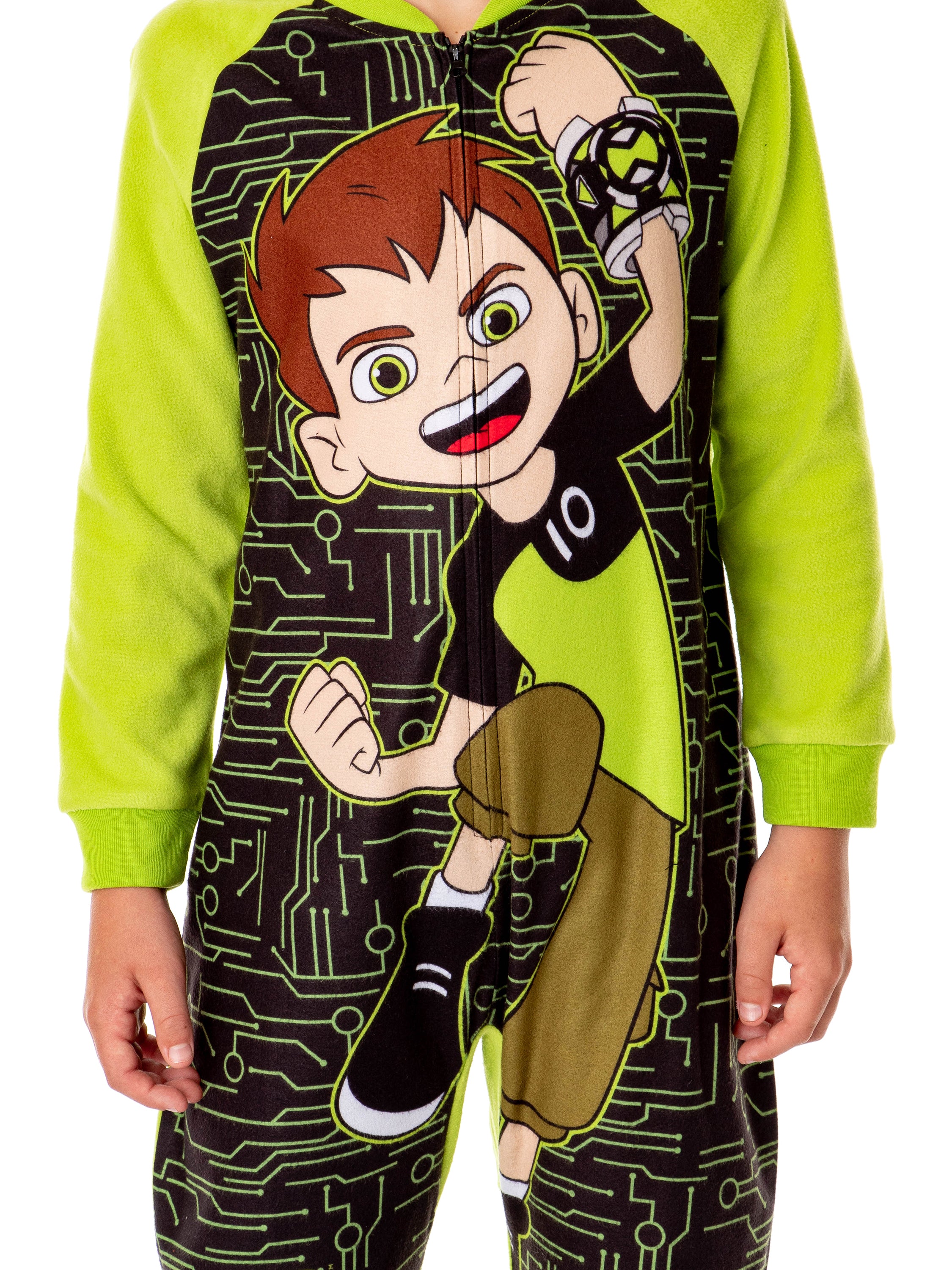 Ben 10 Boys' Cartoon Omnitrix Character Union Suit Footless Sleep Pajama