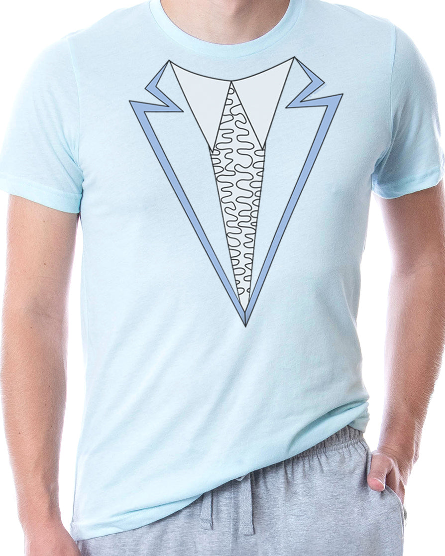 Dumb and Dumber Mens' Harry Dunne Blue Tuxedo Costume Sleep Pajama Set