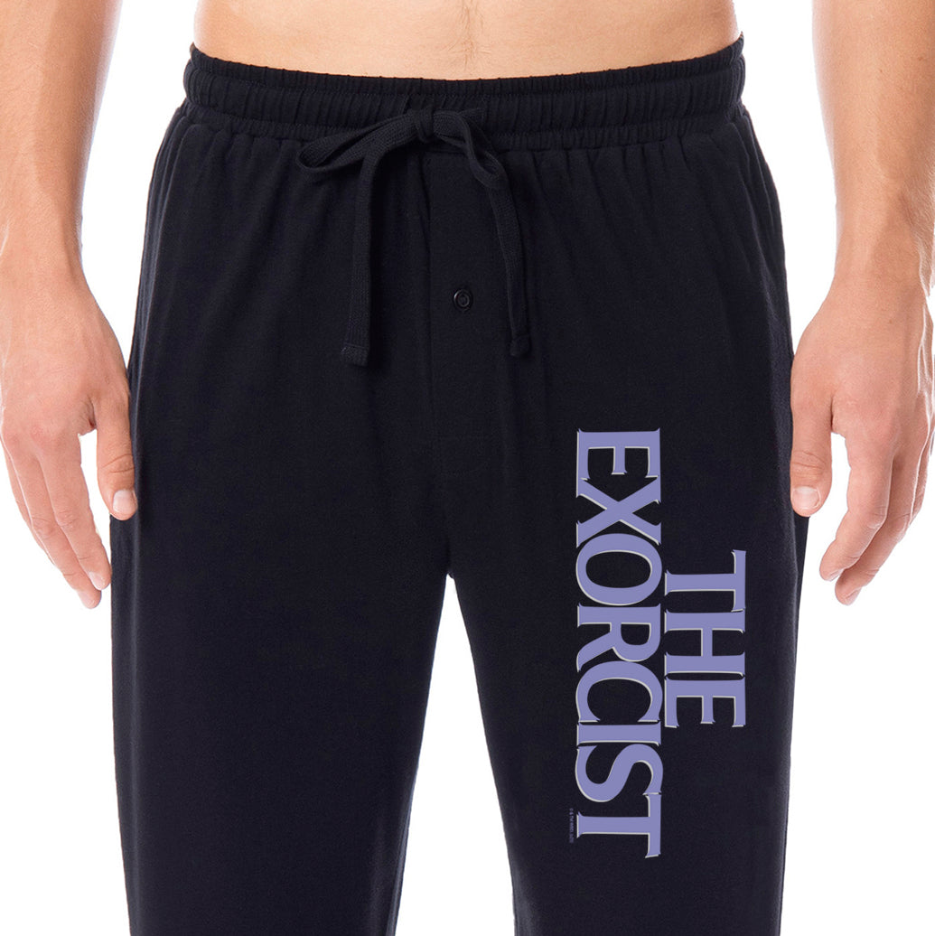 The Exorcist Men's Movie Title Logo Sleep Lounge Pajama Pants For Adults