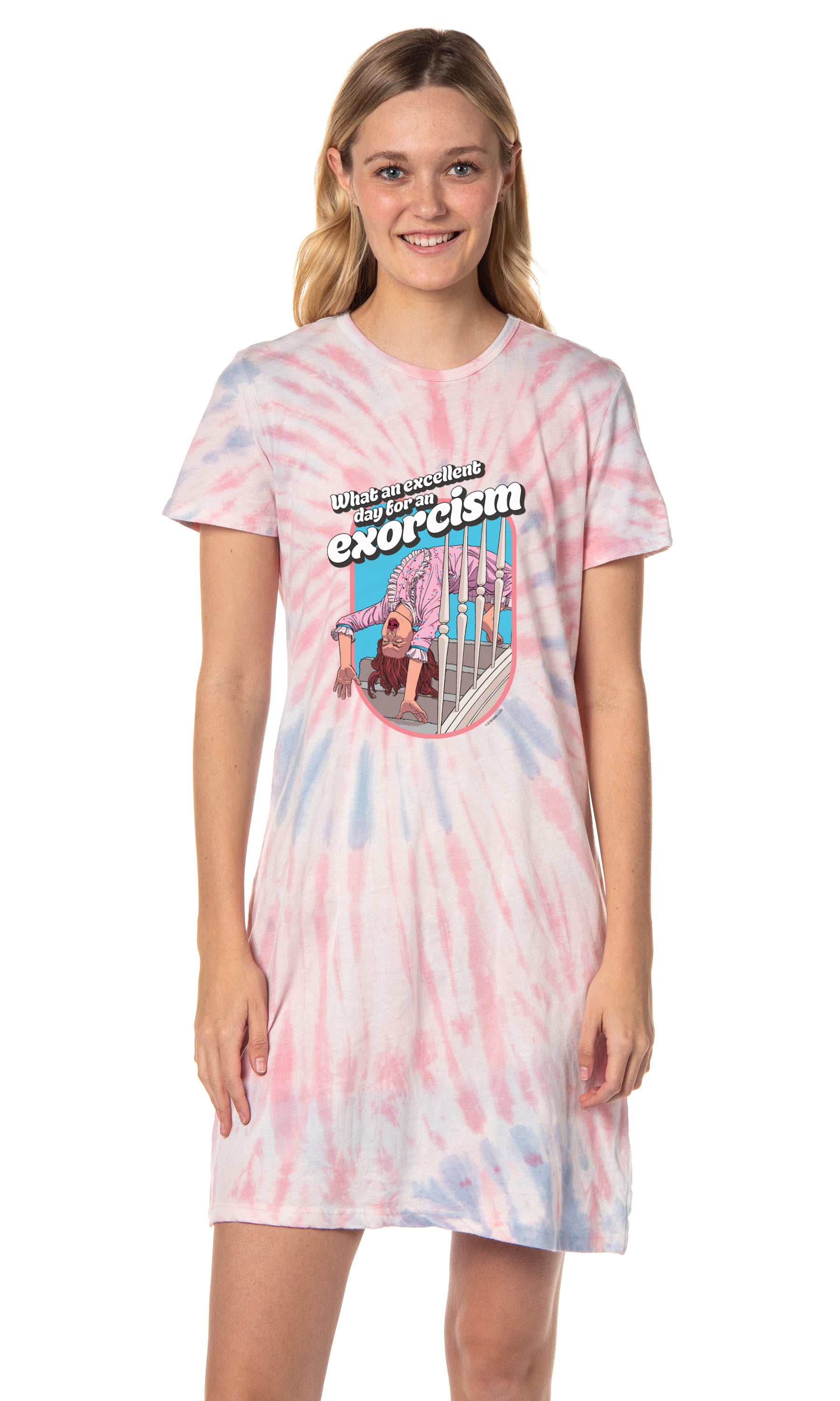 The Exorcist Women's What An Excellent Day For An Exorcism Nightgown Sleep Pajama Shirt