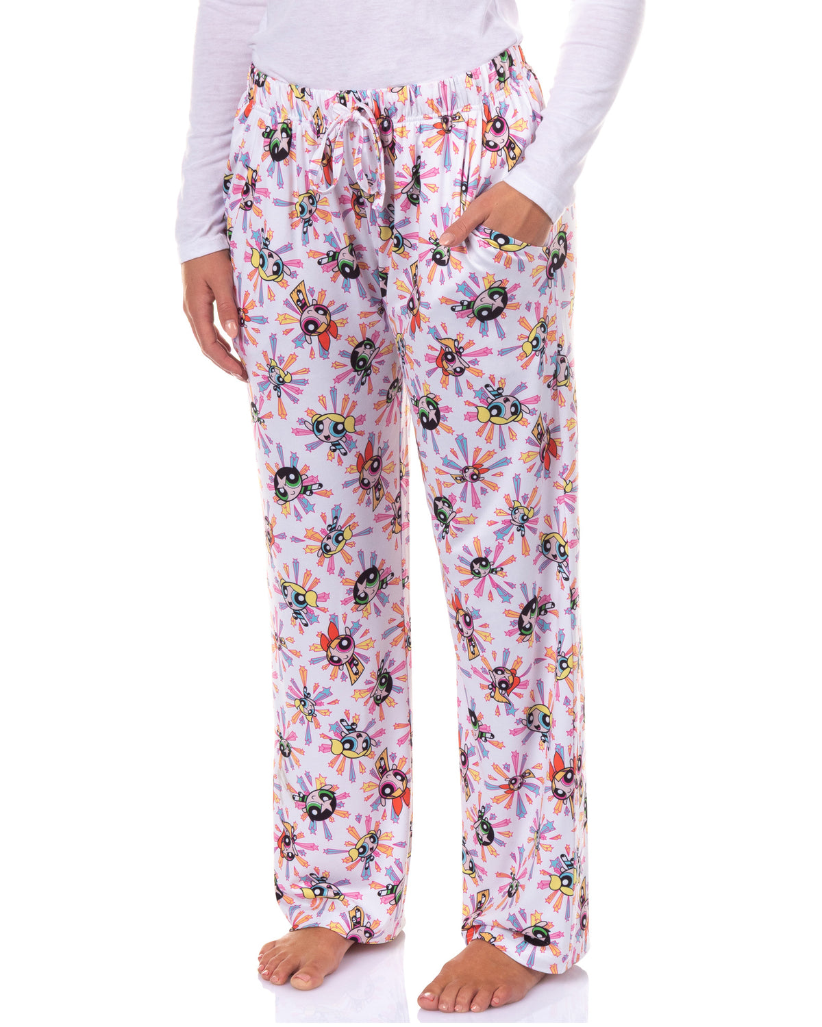 The Powerpuff Girls Pajama Pants Women's Character and Stars Sleep Bottoms