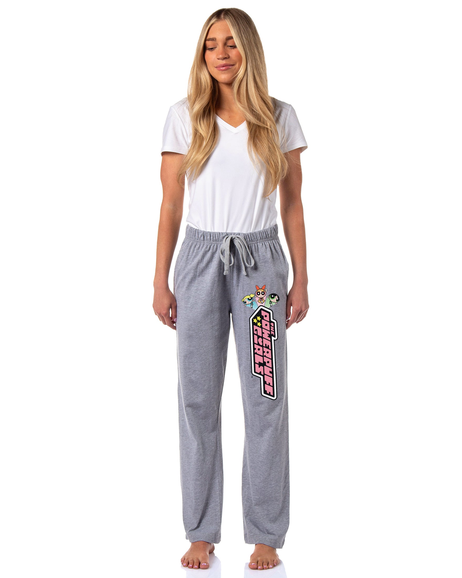 The Powerpuff Girls Women's Buttercup Bubbles Blossom Pajama Pants For Adults
