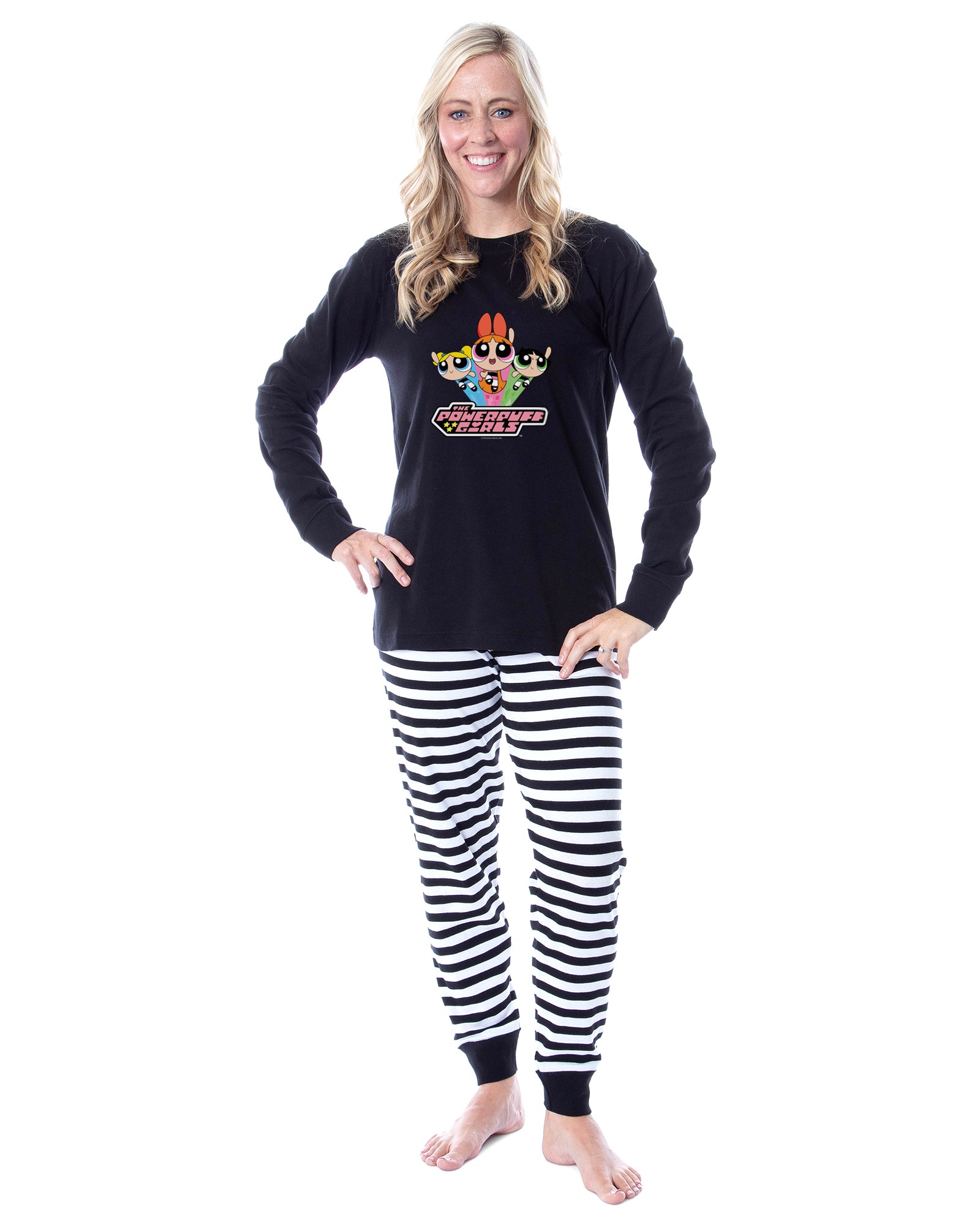 The Powerpuff Girl's Pajamas Women's Tight-Fit Sleep Pajama Set