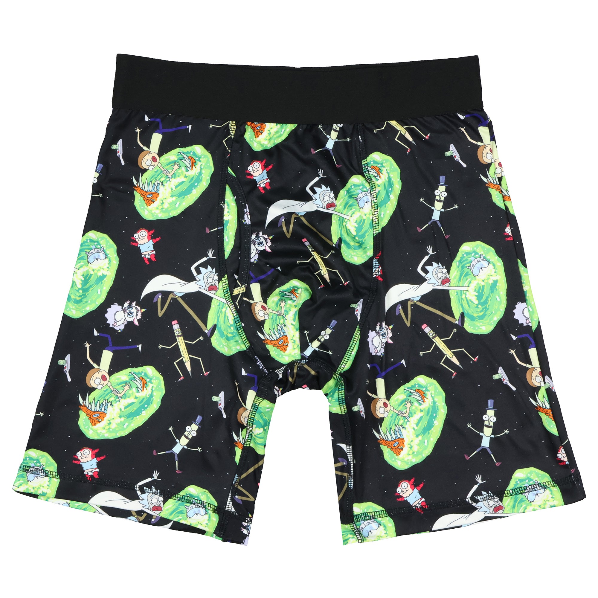 Rick And Morty Boxer Briefs Men's Space Portals Tight Fit Underwear