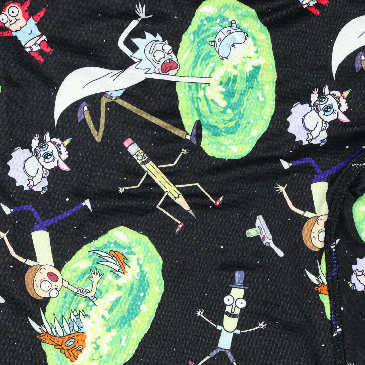 Rick And Morty Boxer Briefs Men's Space Portals Tight Fit Underwear